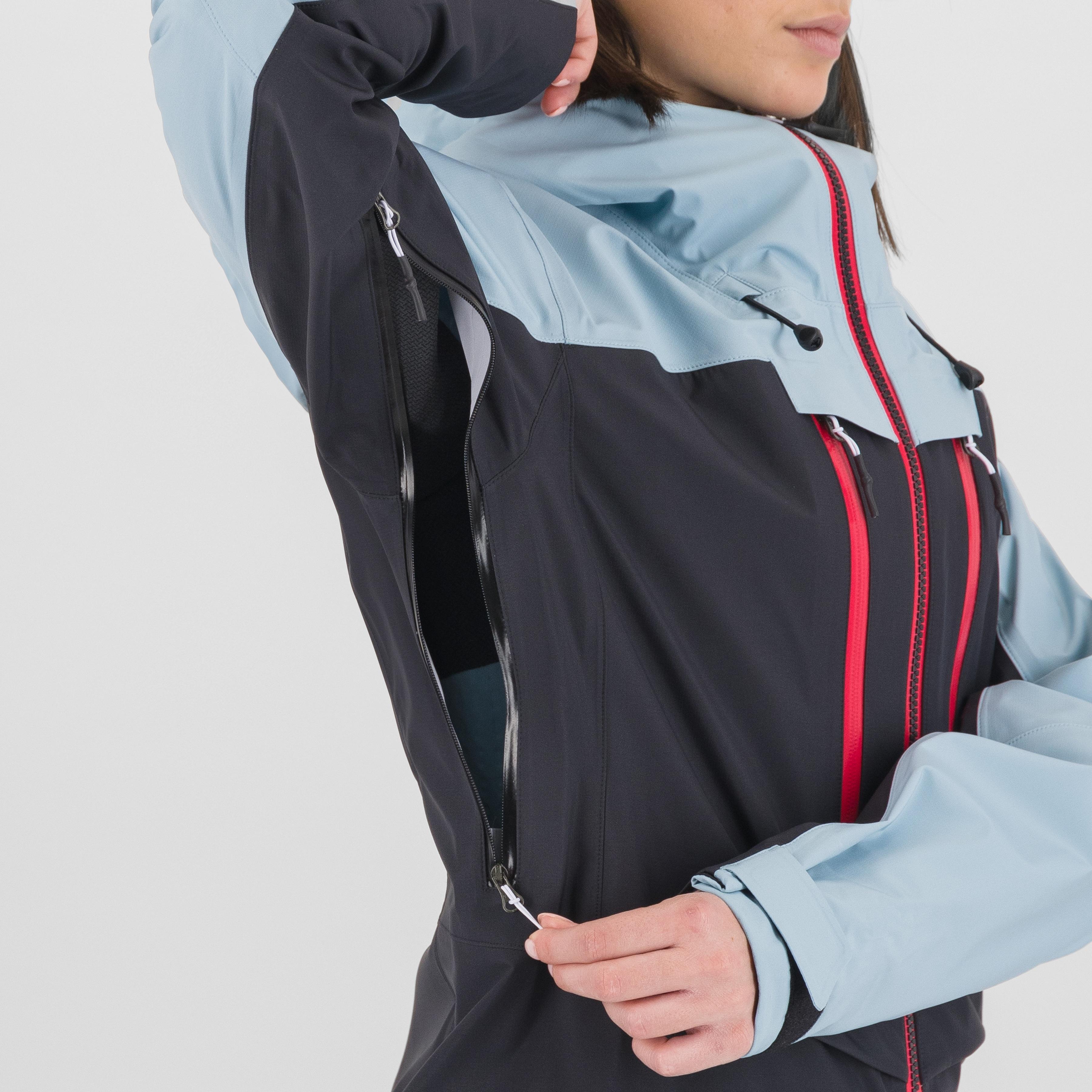 Midi shell w jacket - black/forget - karpos