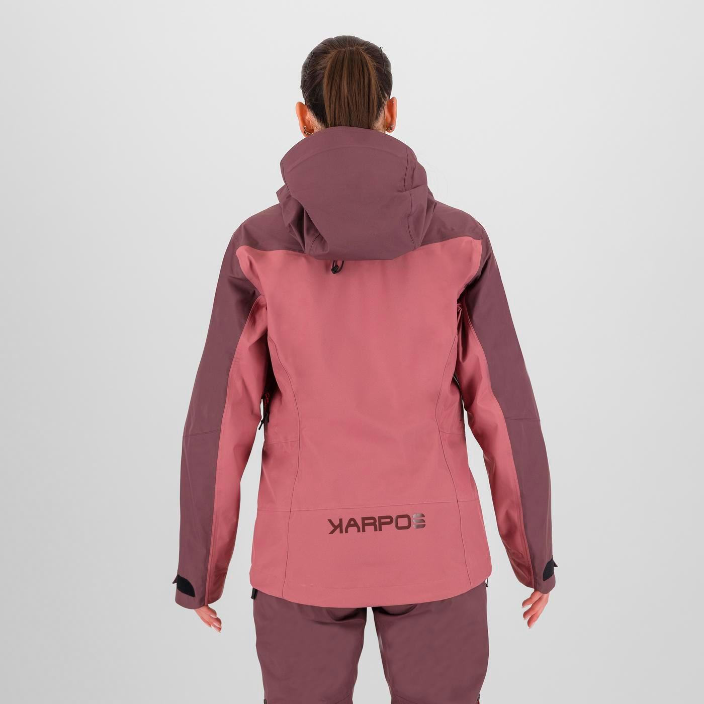 Midi shell w jacket - deco rose/huckleberry - karpos