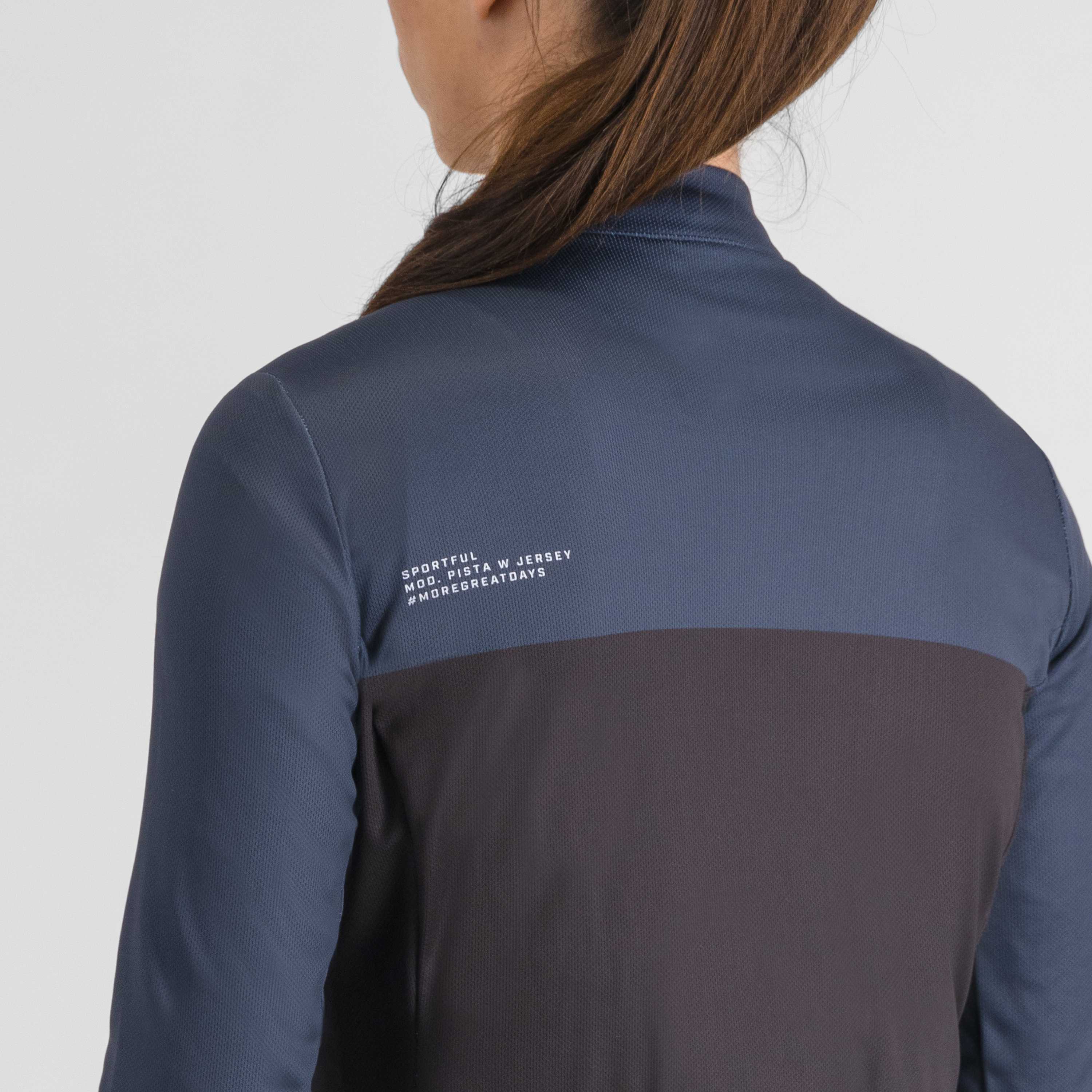 Pista w thermal jersey - black blu white - sportful