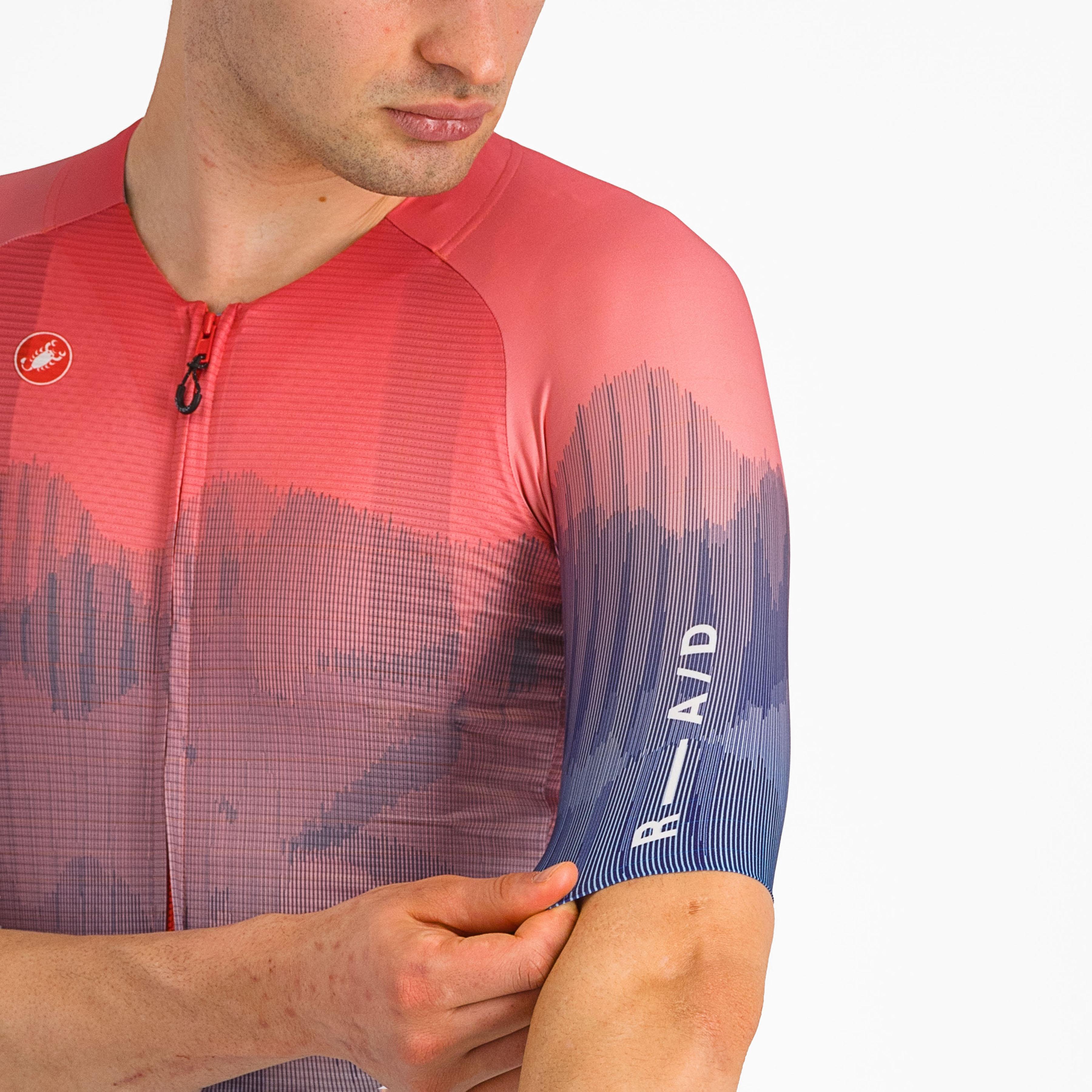 R-a/d jersey - multicolor pink/blue - castelli