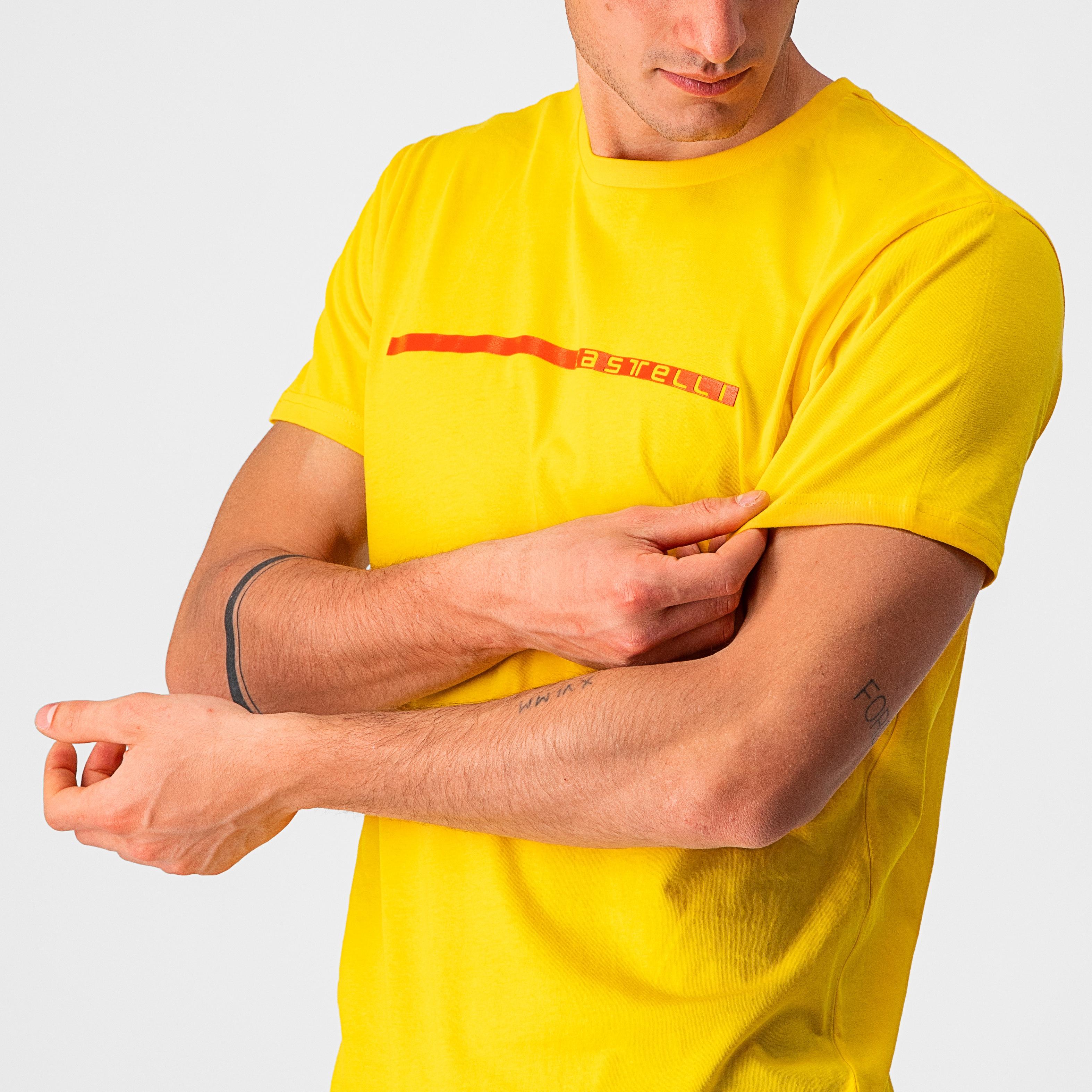 Ventaglio tee - yellow/black - castelli