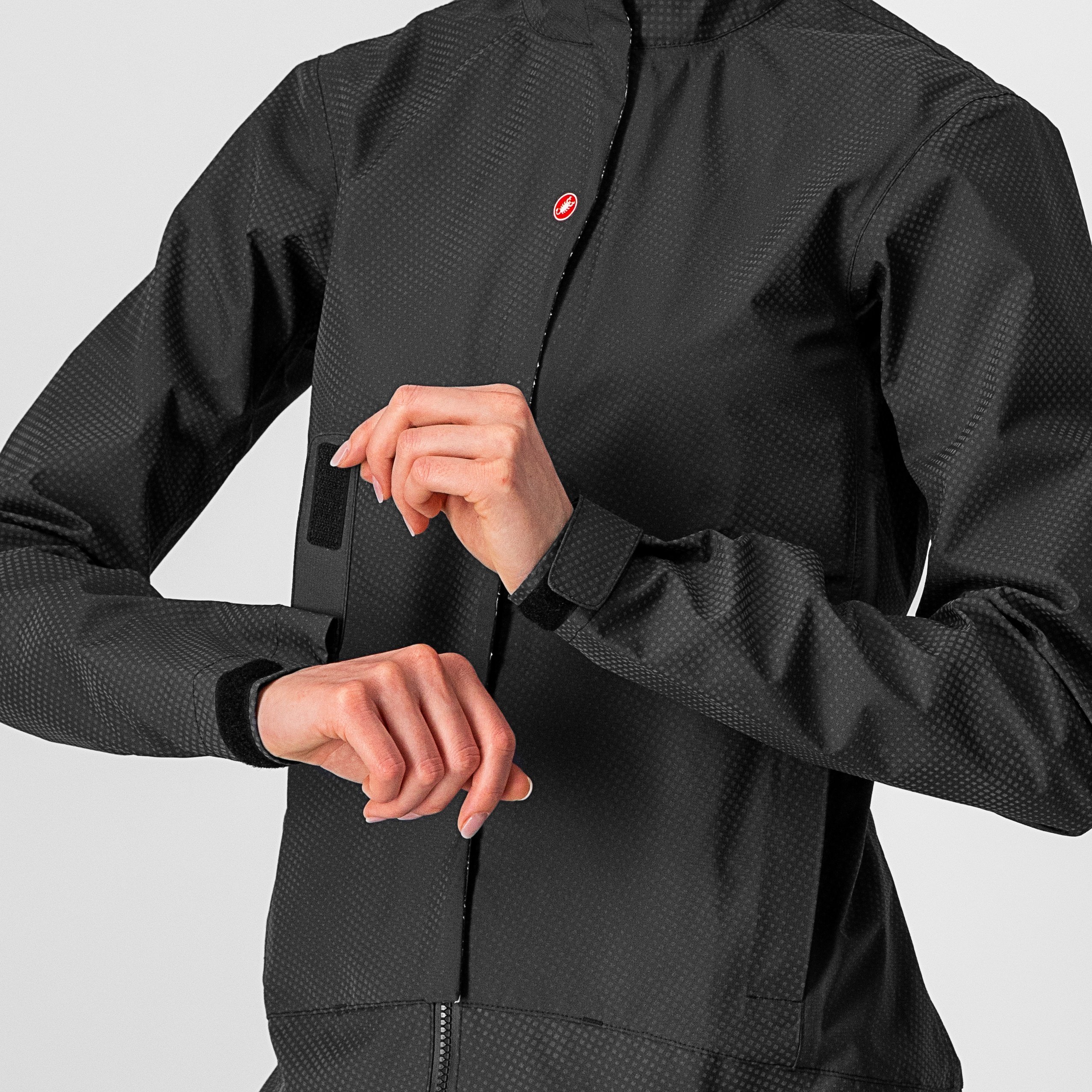 Commuter w reflex jacket - light black - castelli