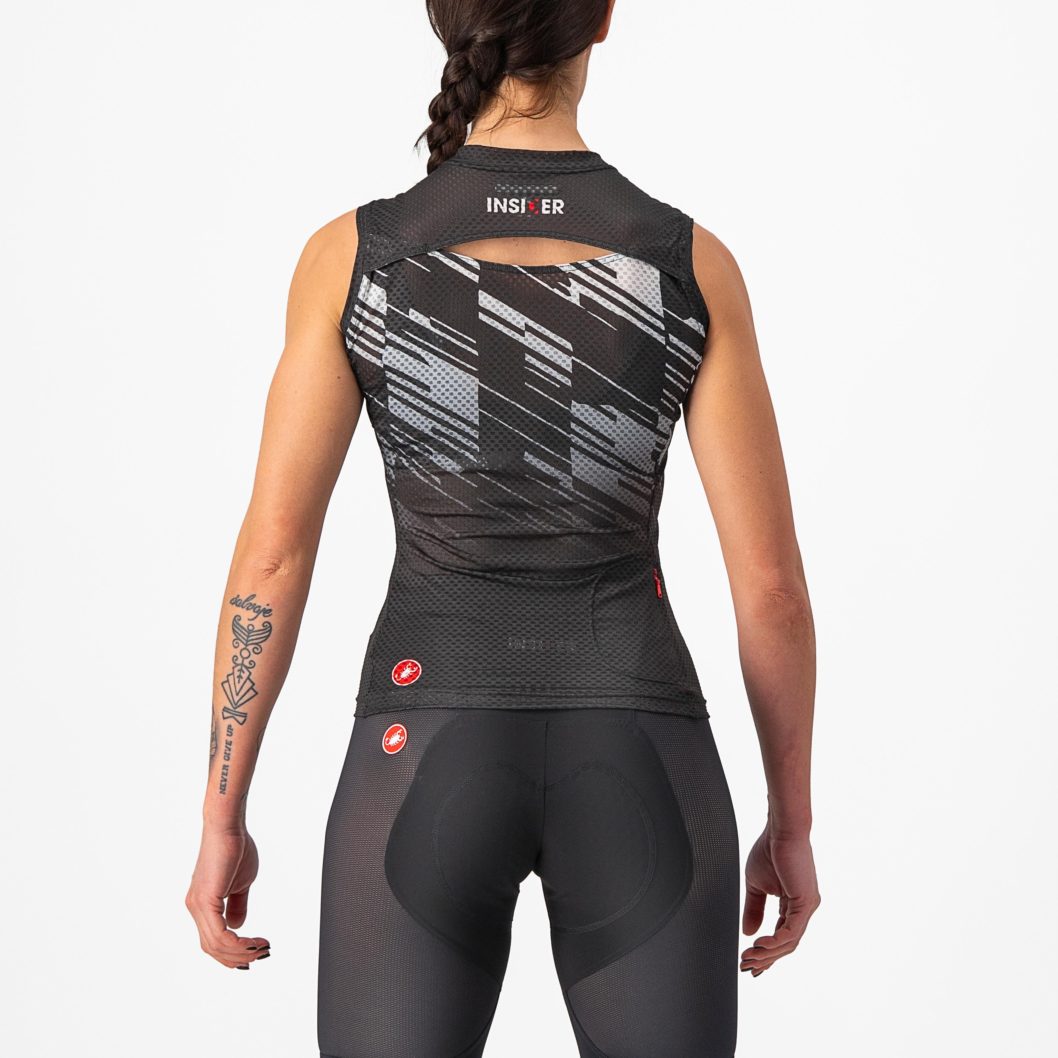 Insider w sleeveless - black - castelli