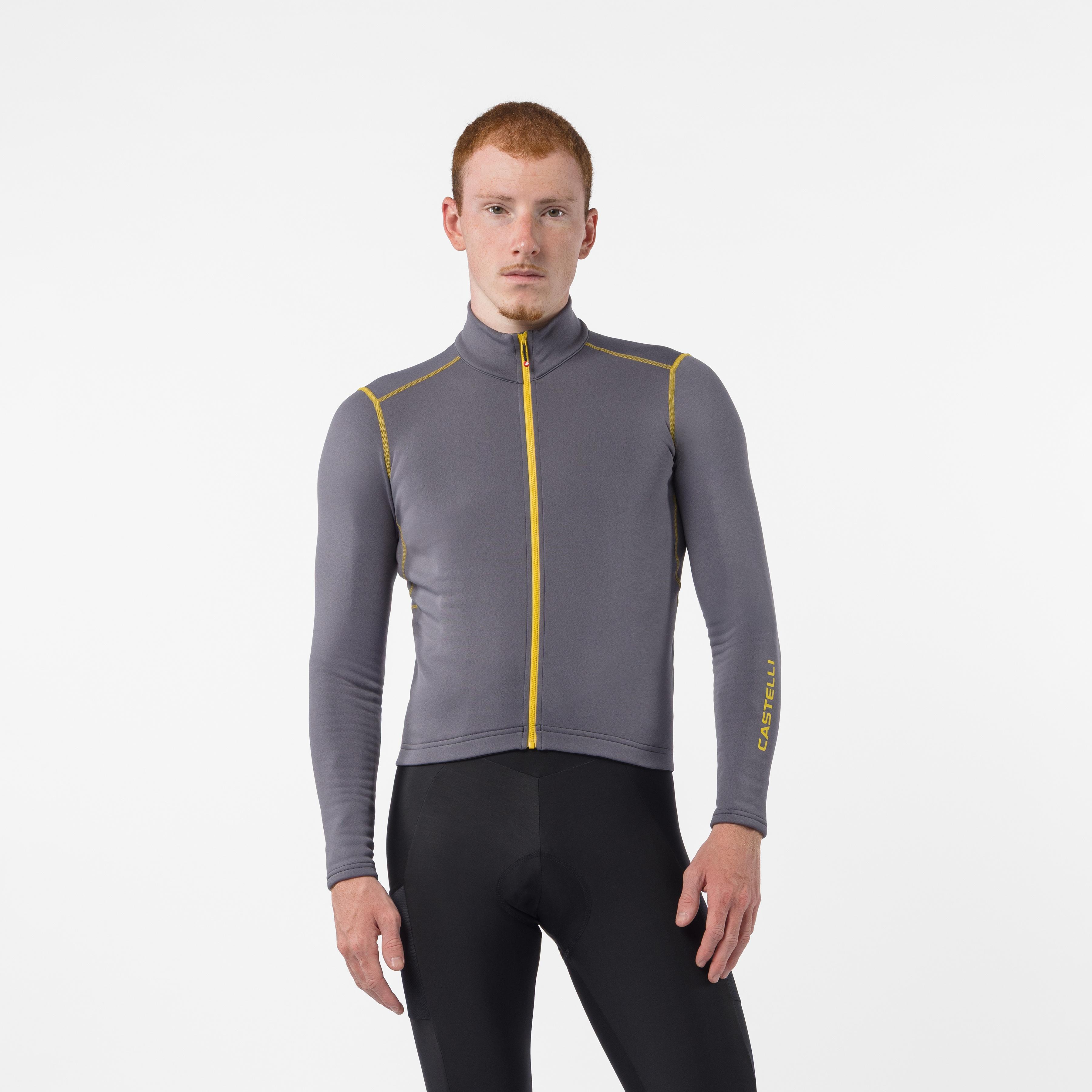 Unlimited trail 2 jersey - smoky gray/mango mojito - castelli