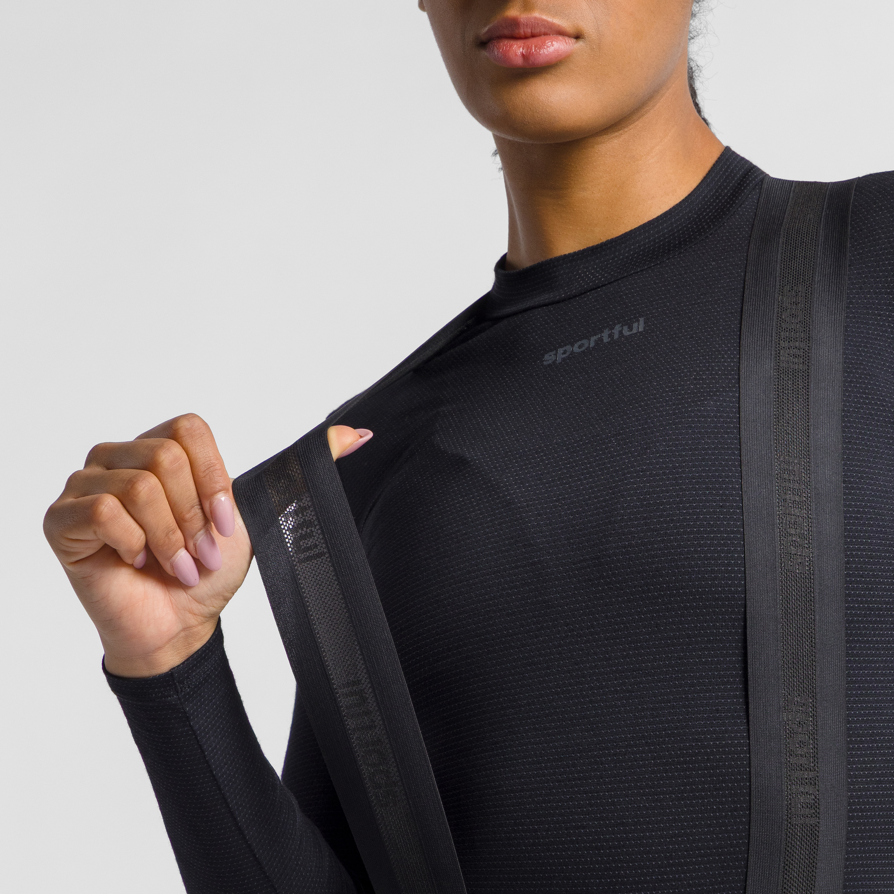 Supergiara 2 w bibtight - black metro purple - sportful
