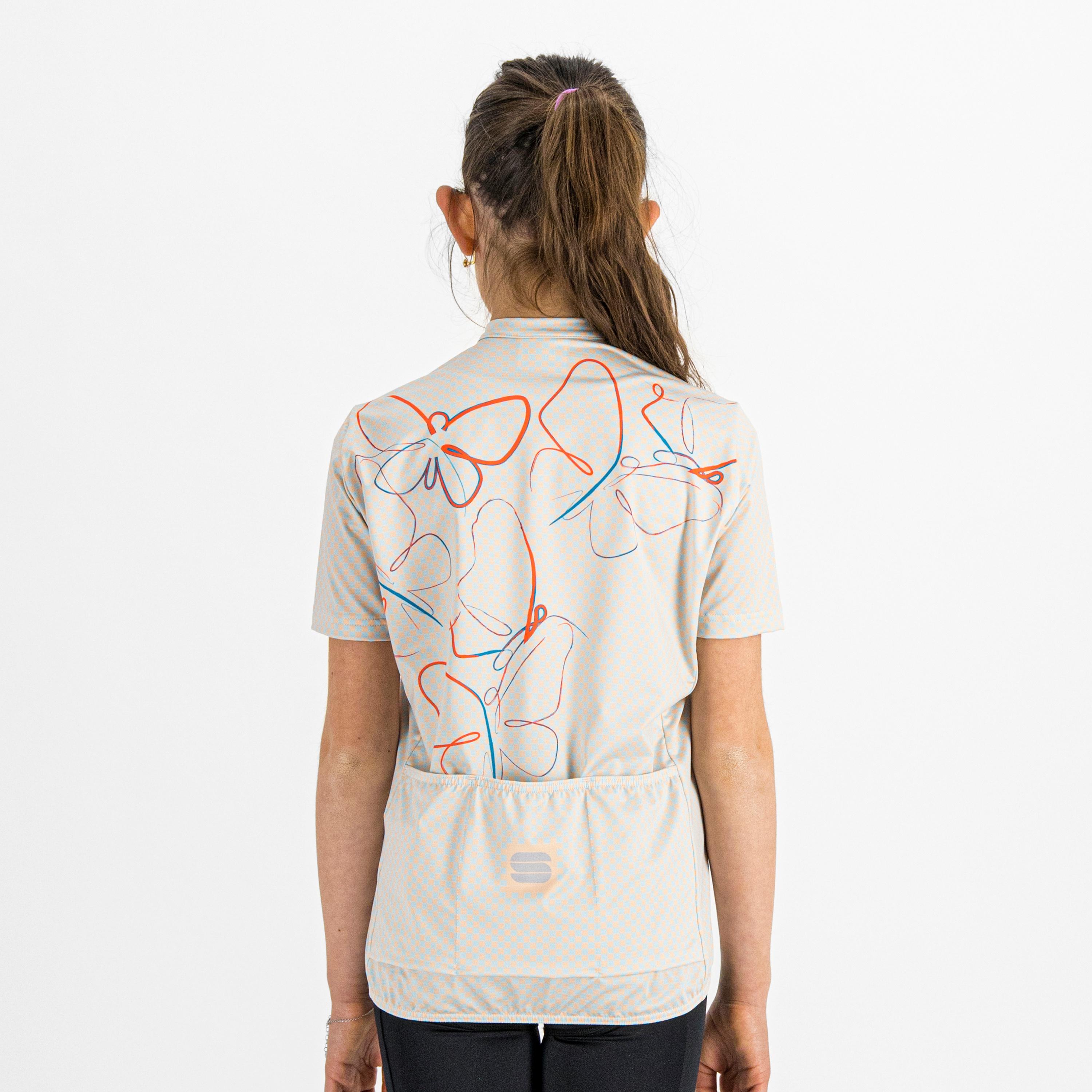 Checkmate girl jersey - peach blue sky - sportful