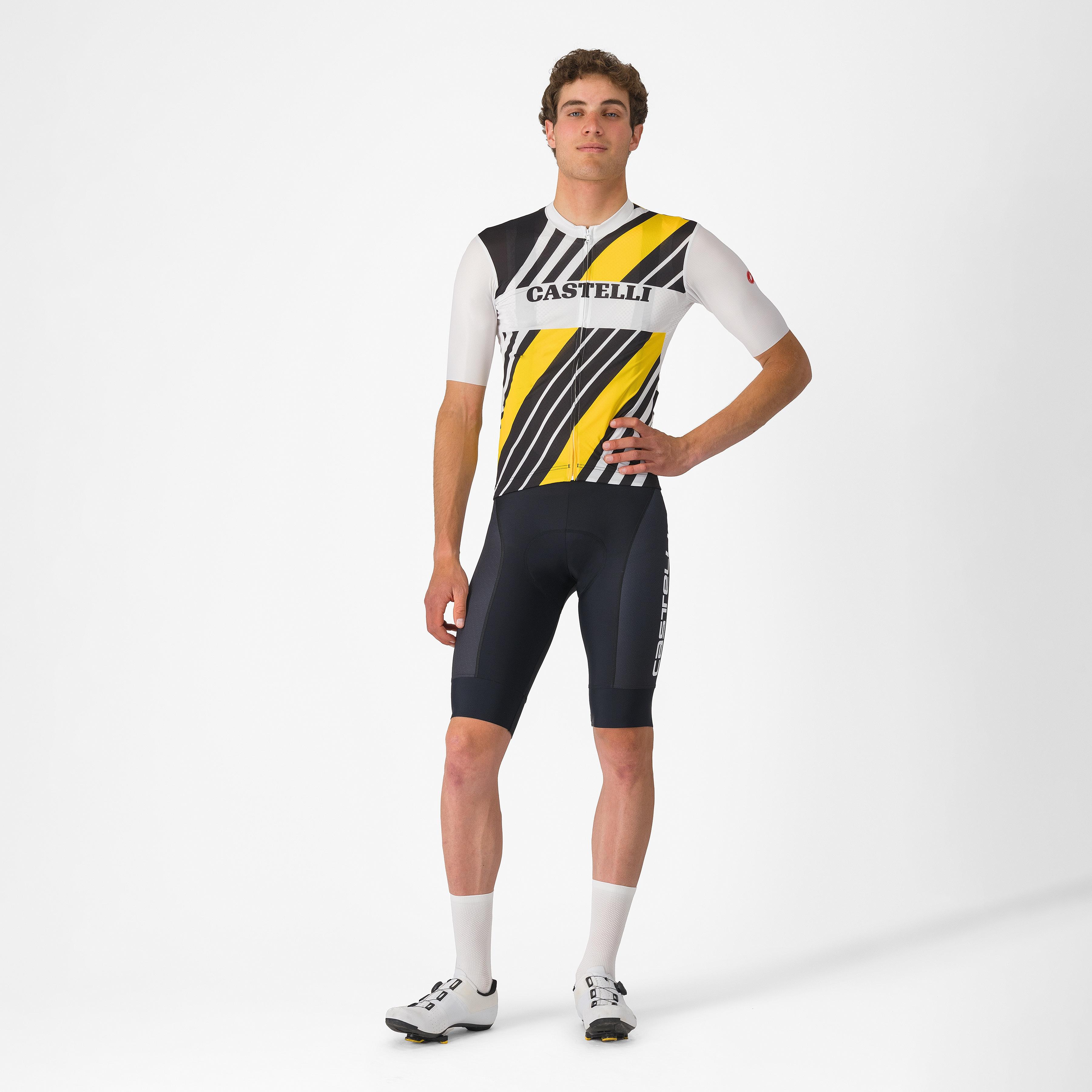 Heritage jersey - black/white-yellow - castelli