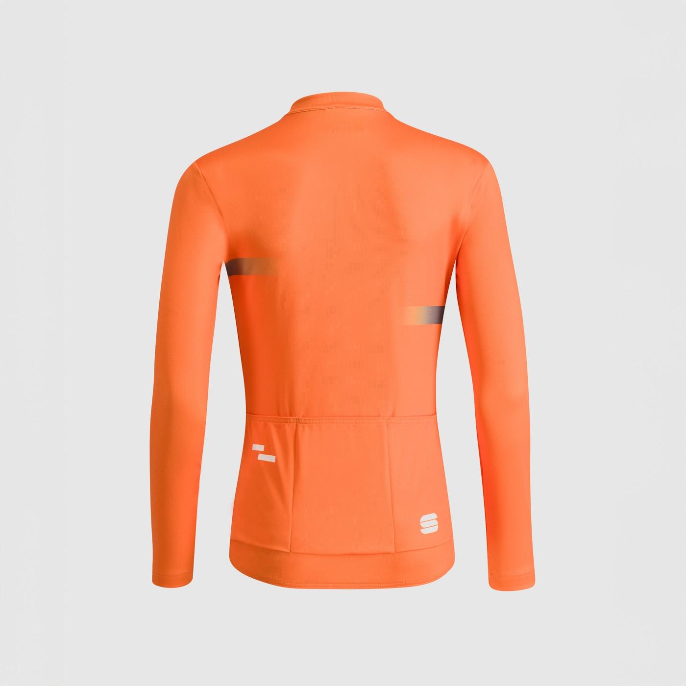 Kid gruppetto thermal jersey - red orange - sportful