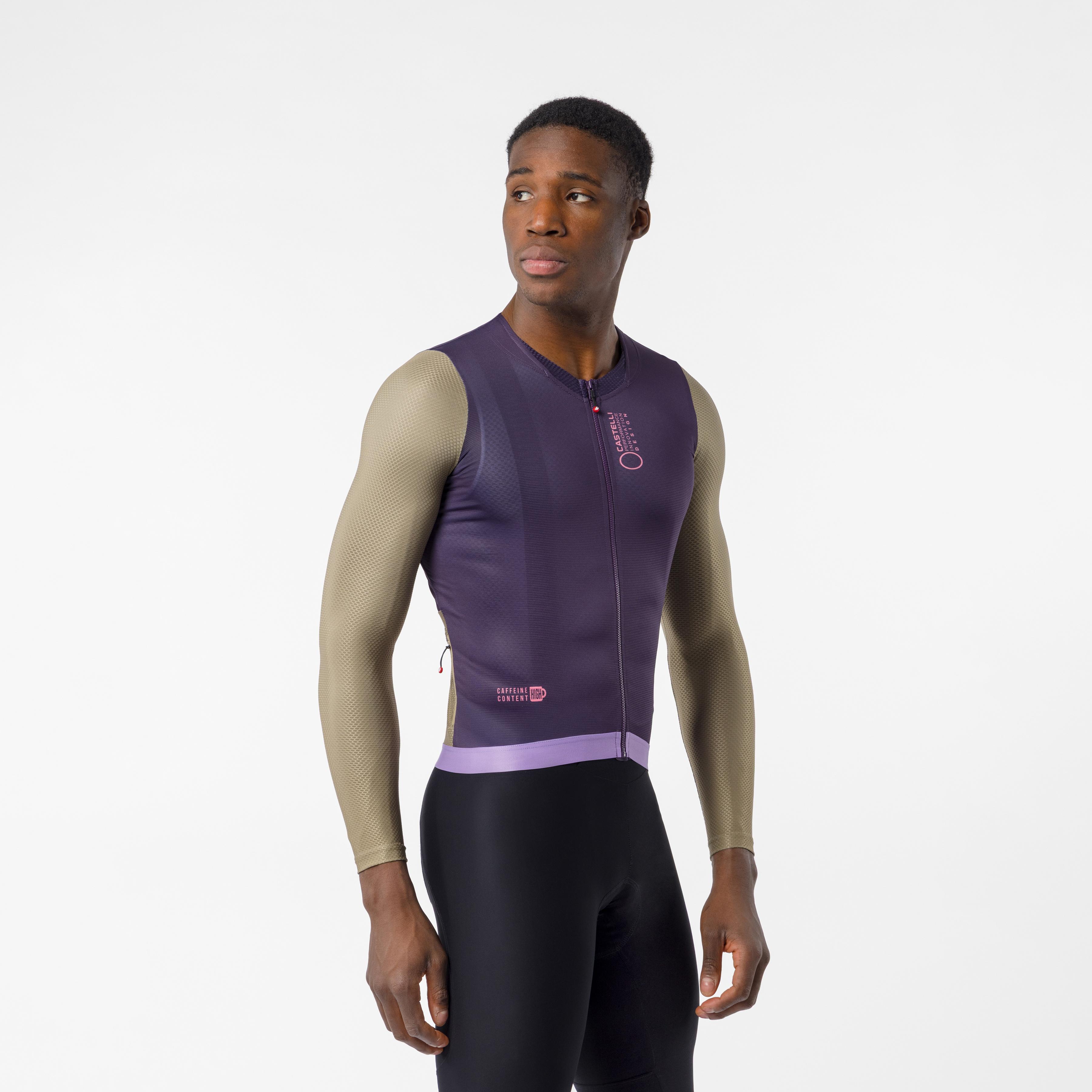 Corretto ls jersey - night shade/elmwood-rosa giro - castelli