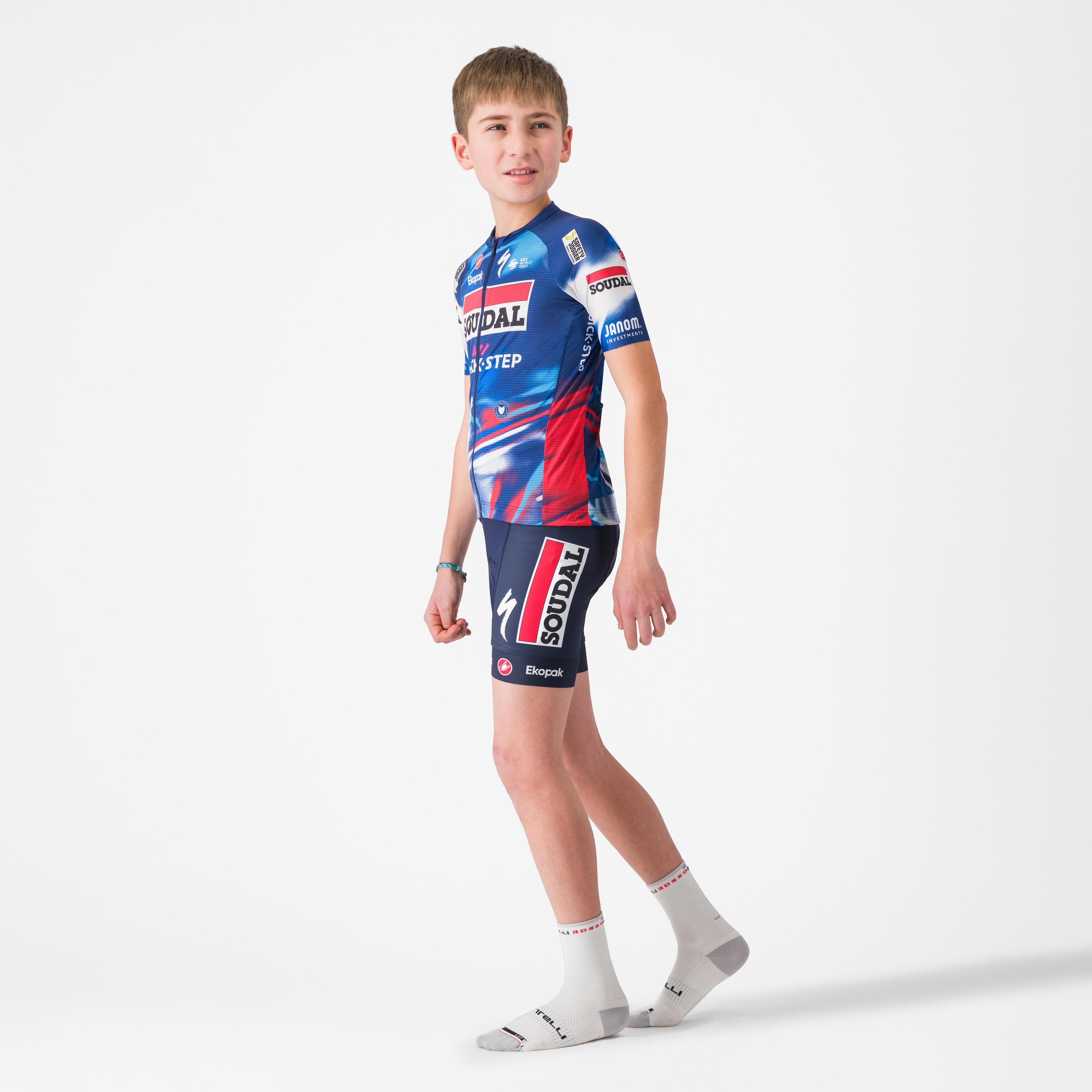 Aero kid jersey - blue/red - castelli
