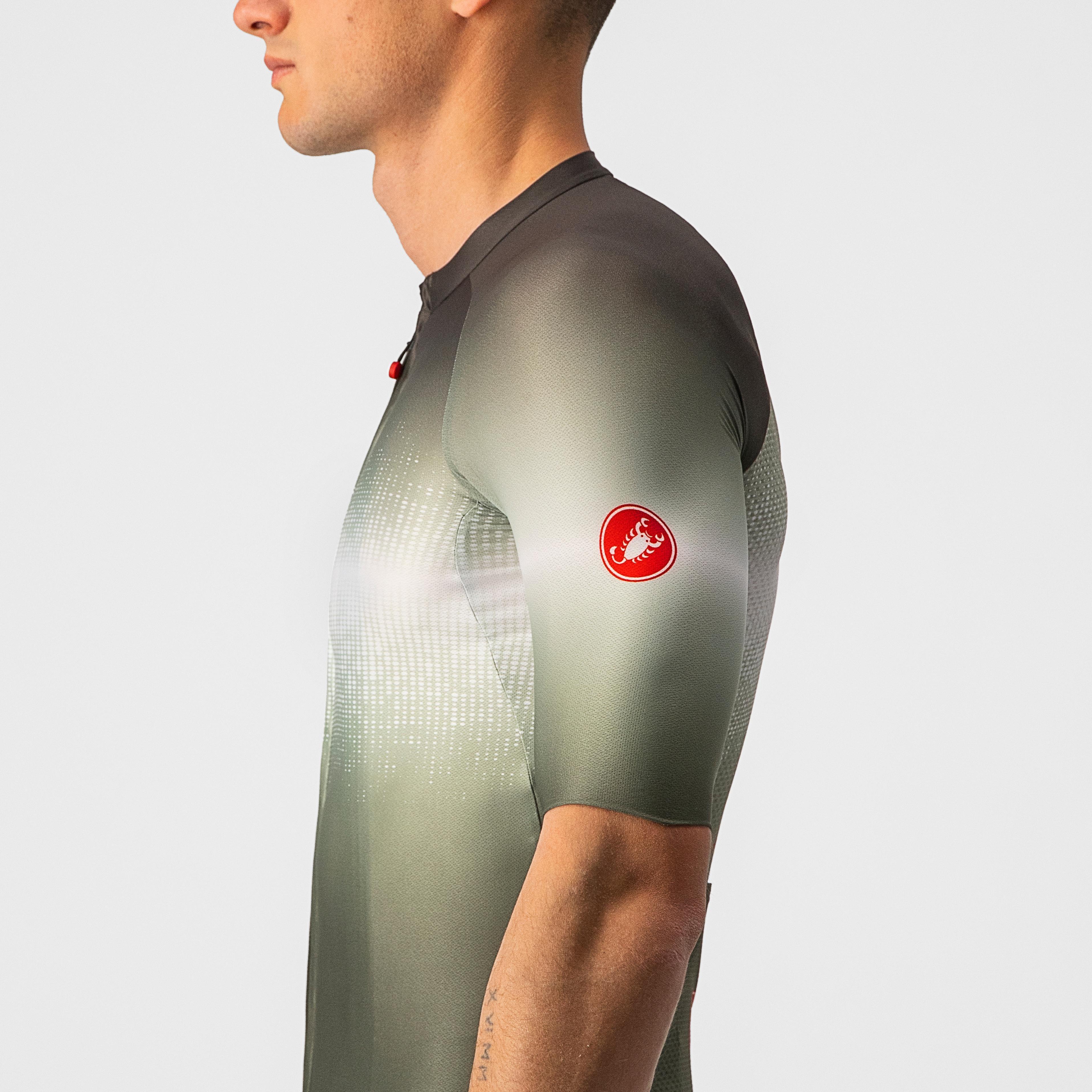 Aero race 6.0 jersey - military green/light black - castelli