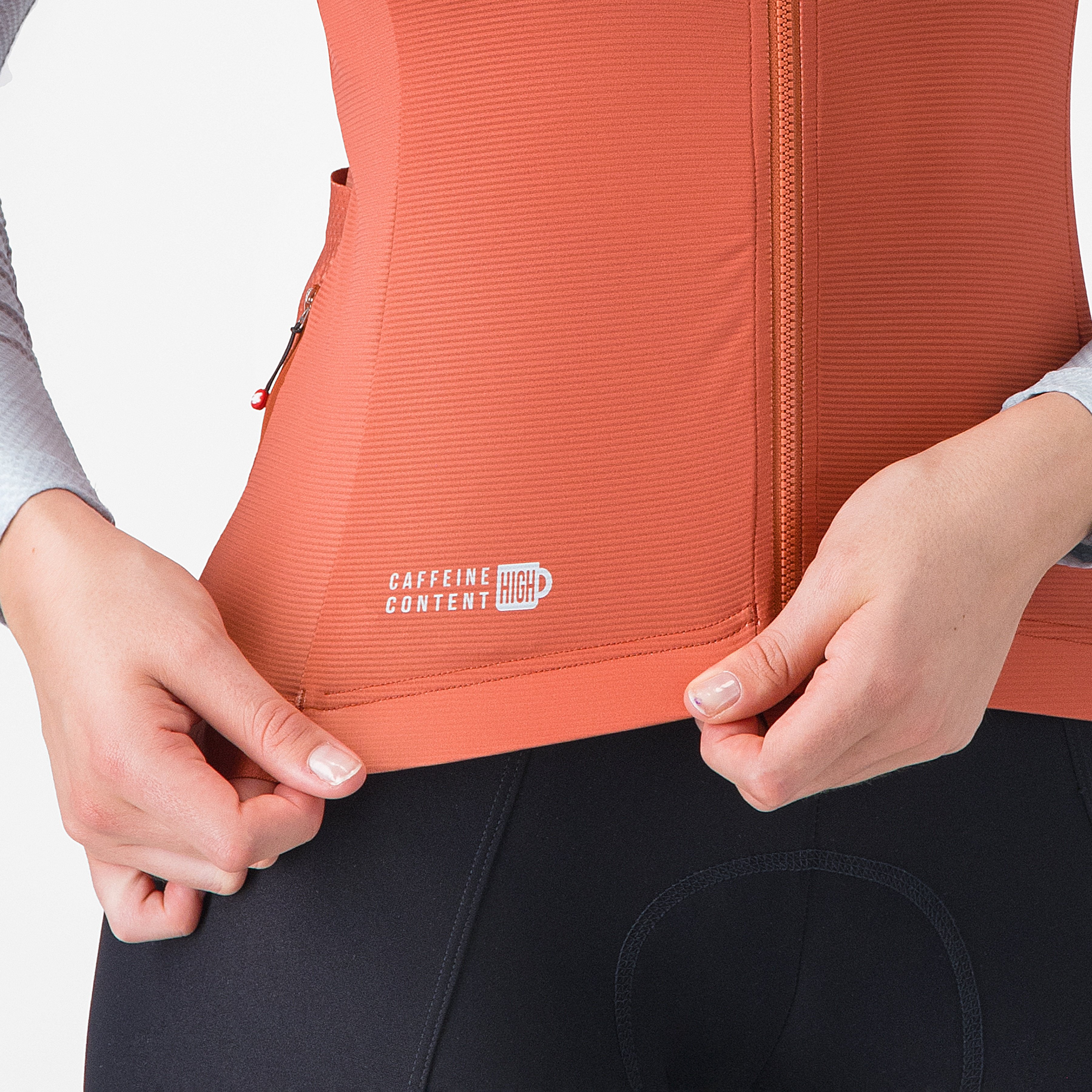 Corretto w long sleeve jersey - paprika/winter sky - castelli