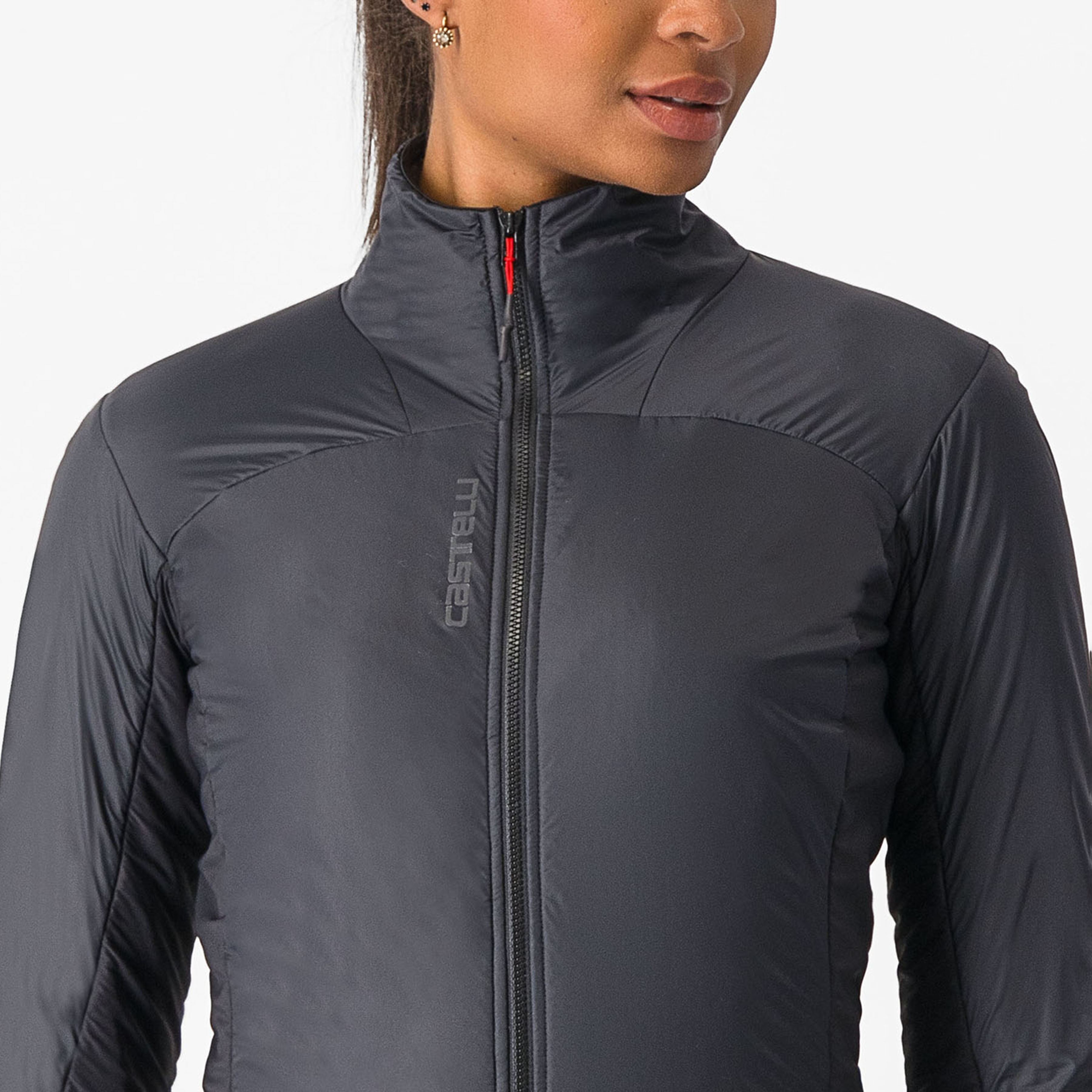 Fly direct w jacket - light black/silver gray - castelli