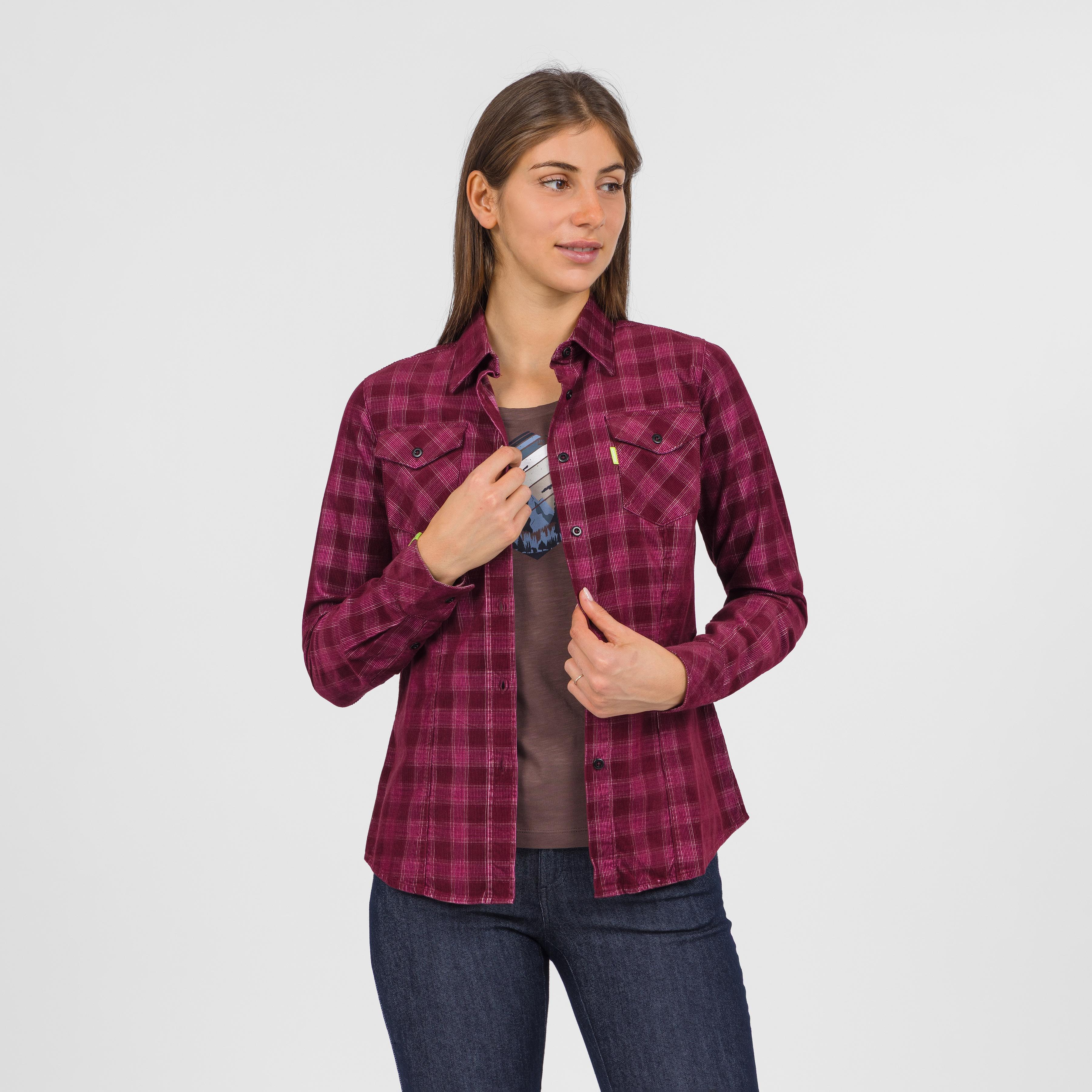 Martora velvet w shirt - crimson/pink power - karpos