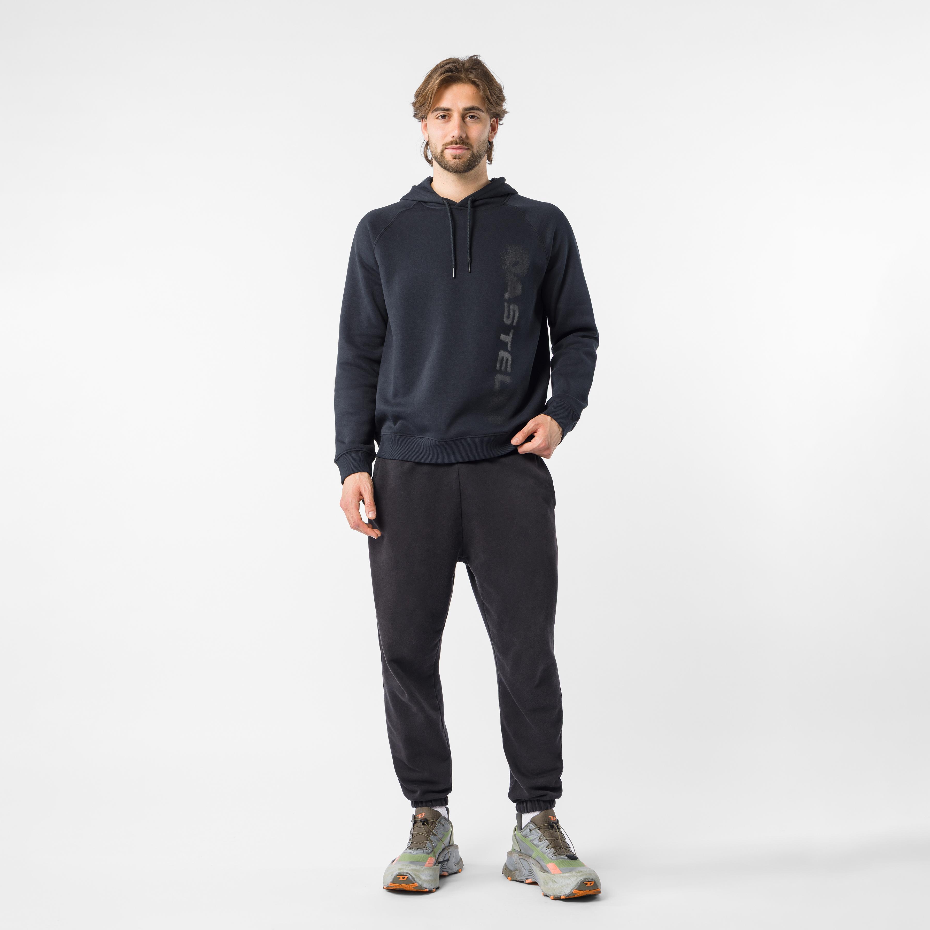 Vertical logo hoody - black - castelli