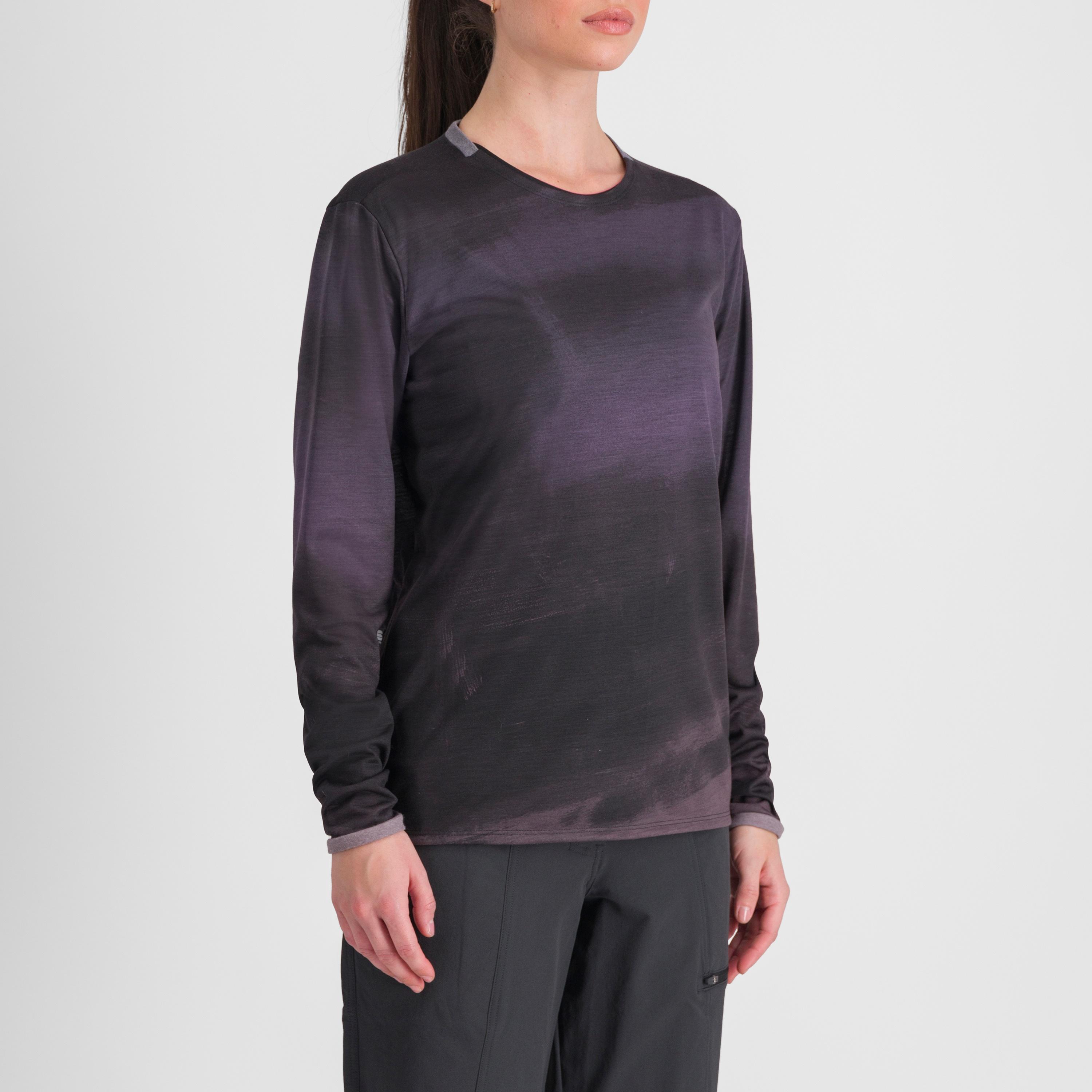 Flow giara w tee long sleeve - mud - sportful