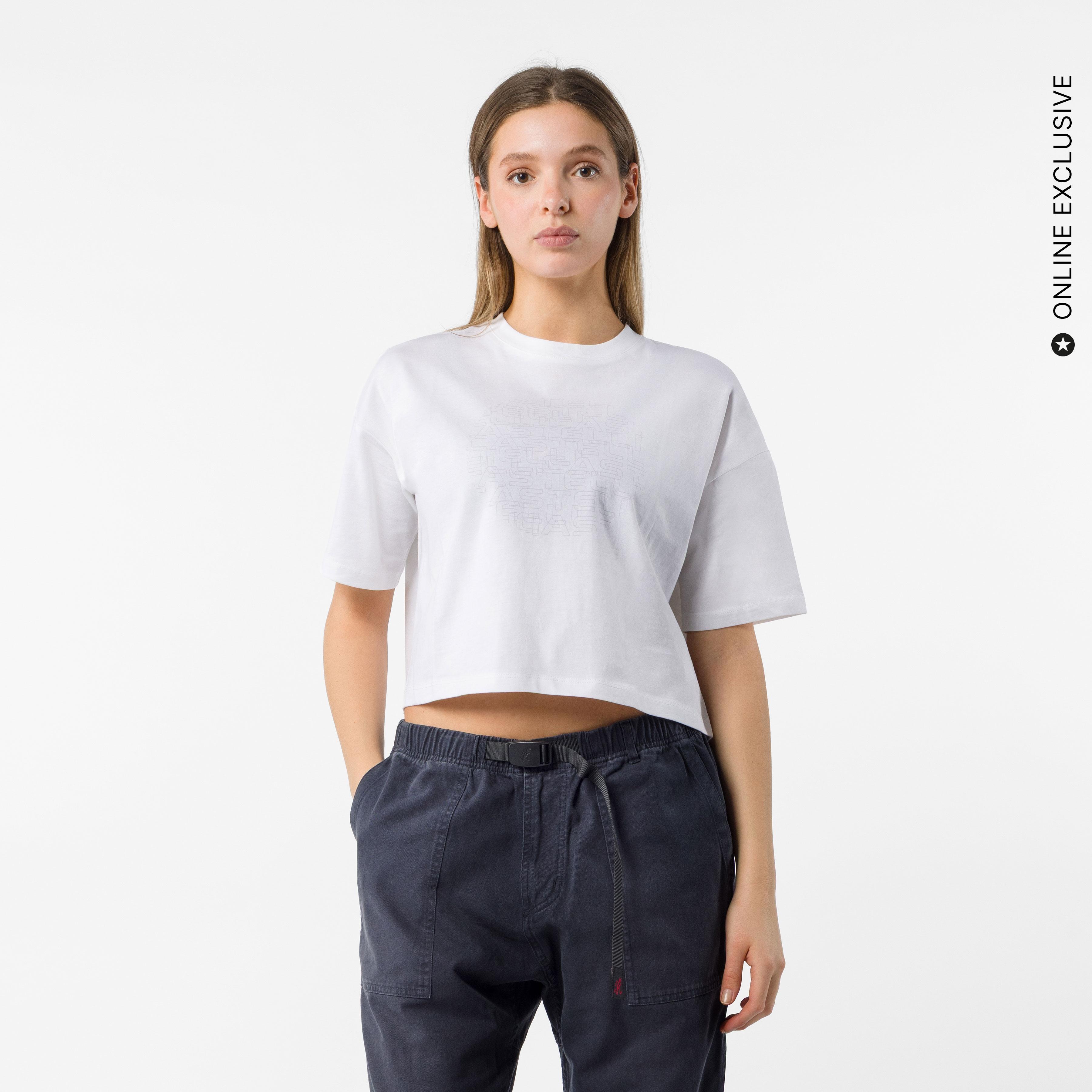 Women's globe logo tee - white - castelli