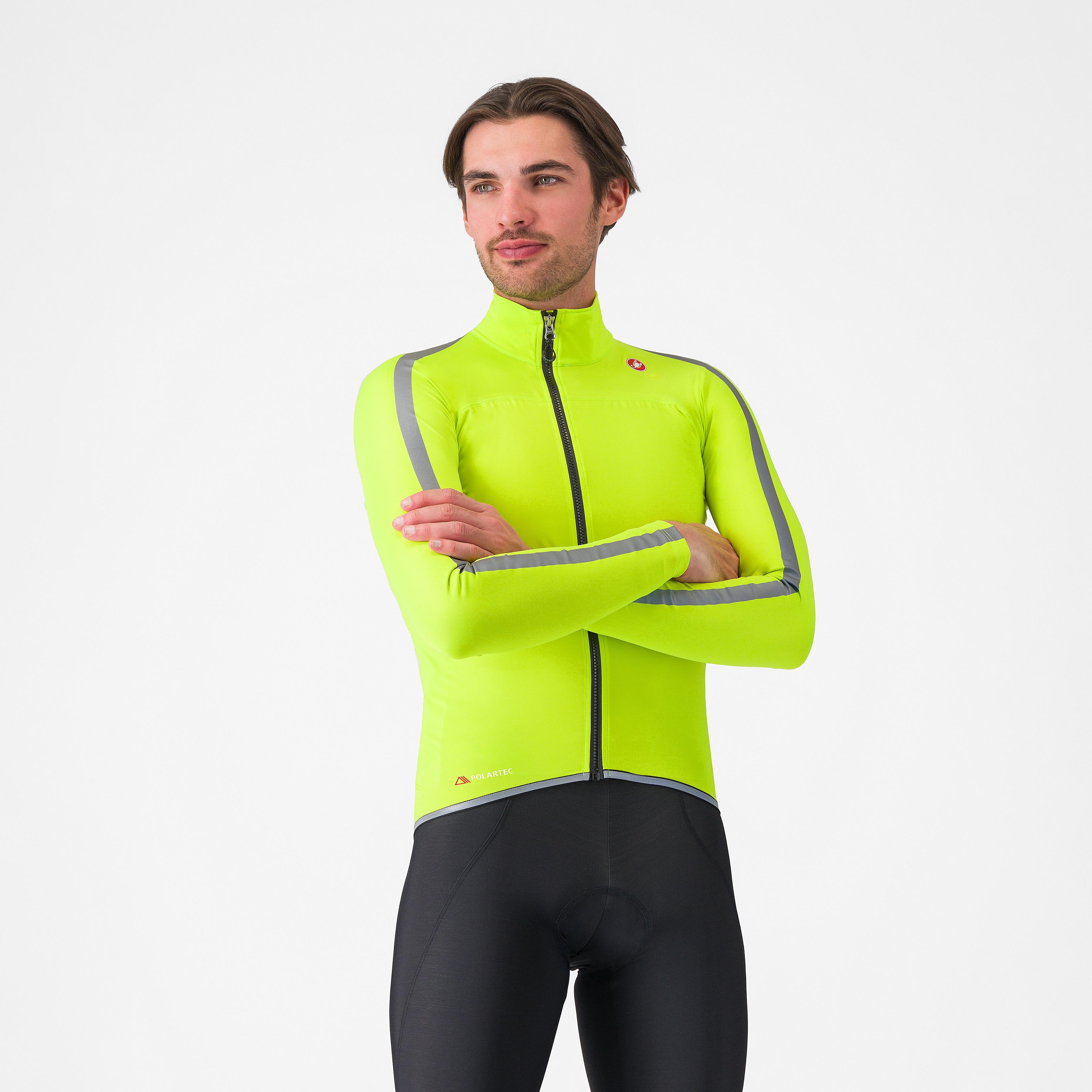 Ultra rain cape - electric lime/silver reflex - castelli