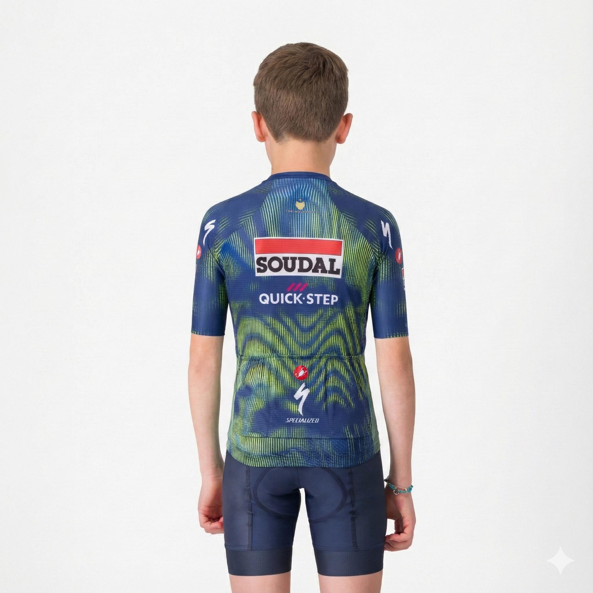 Aero kid jersey - blue/electric lime - castelli
