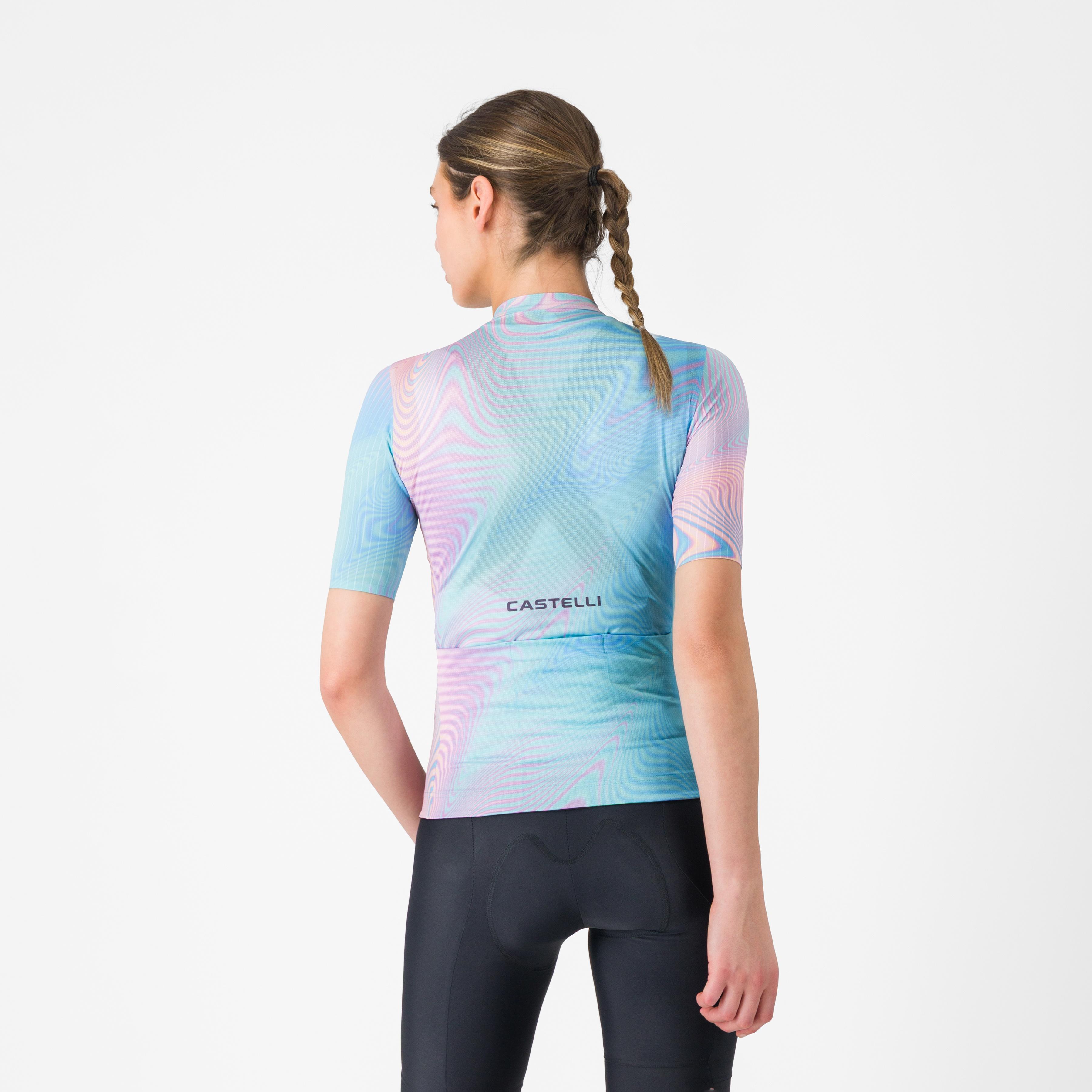 Cosmic vortex jersey - multicolor pink green - castelli