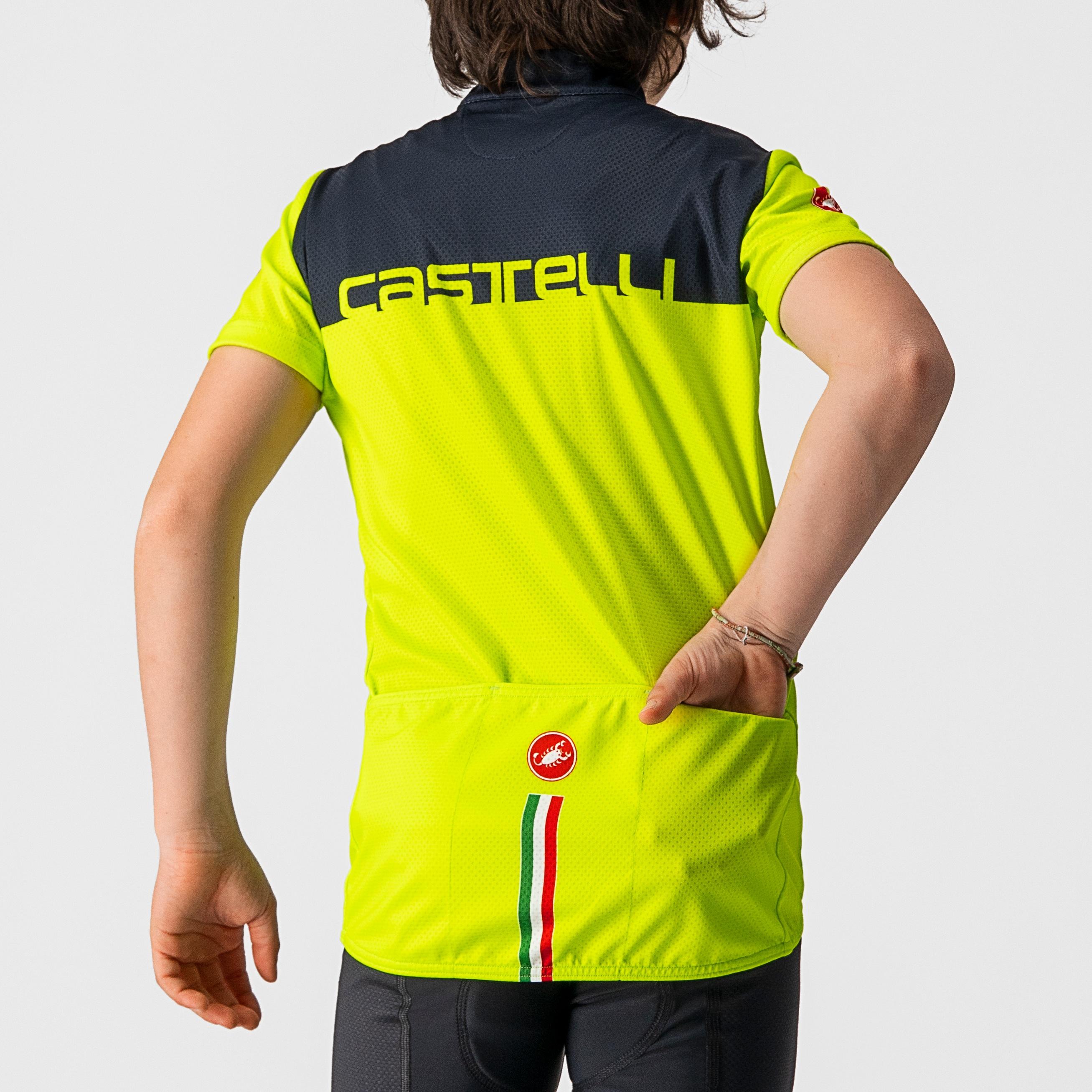 Neo prologo jersey - electric lime/savile blue - castelli