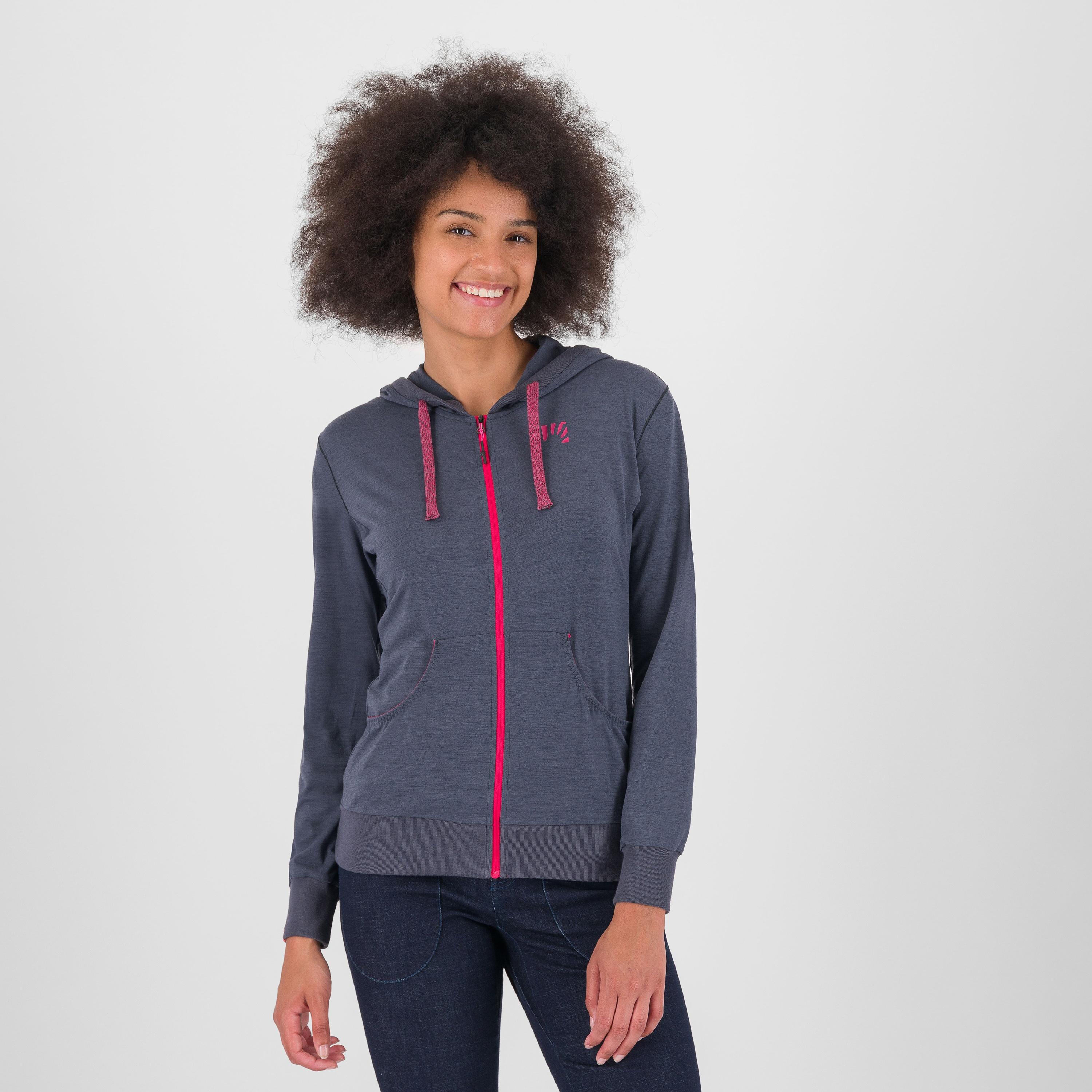 Coppolo merino w full zip hoodie - ombre blue - karpos