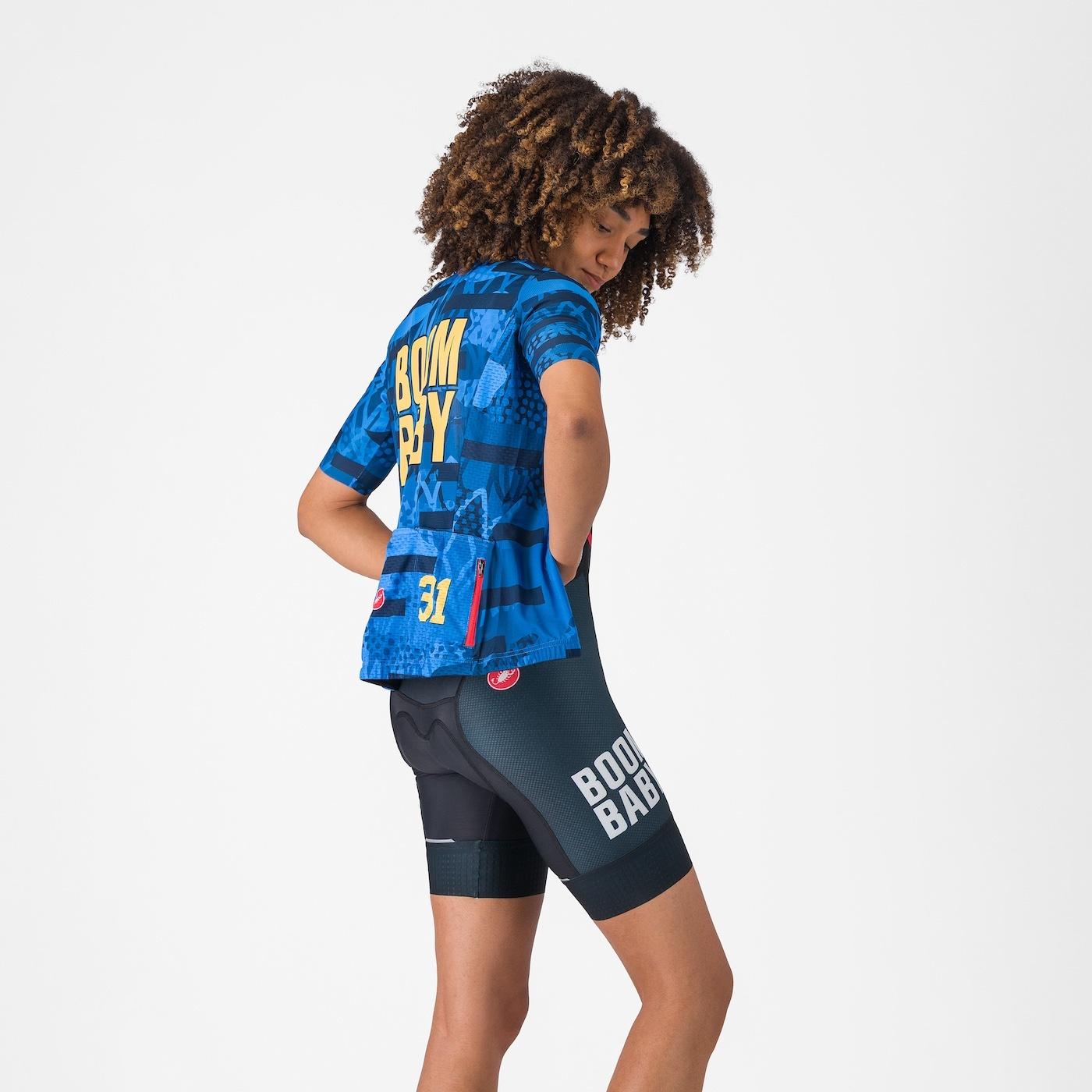 Boombaby 2 w bibshort - blue/gold - castelli