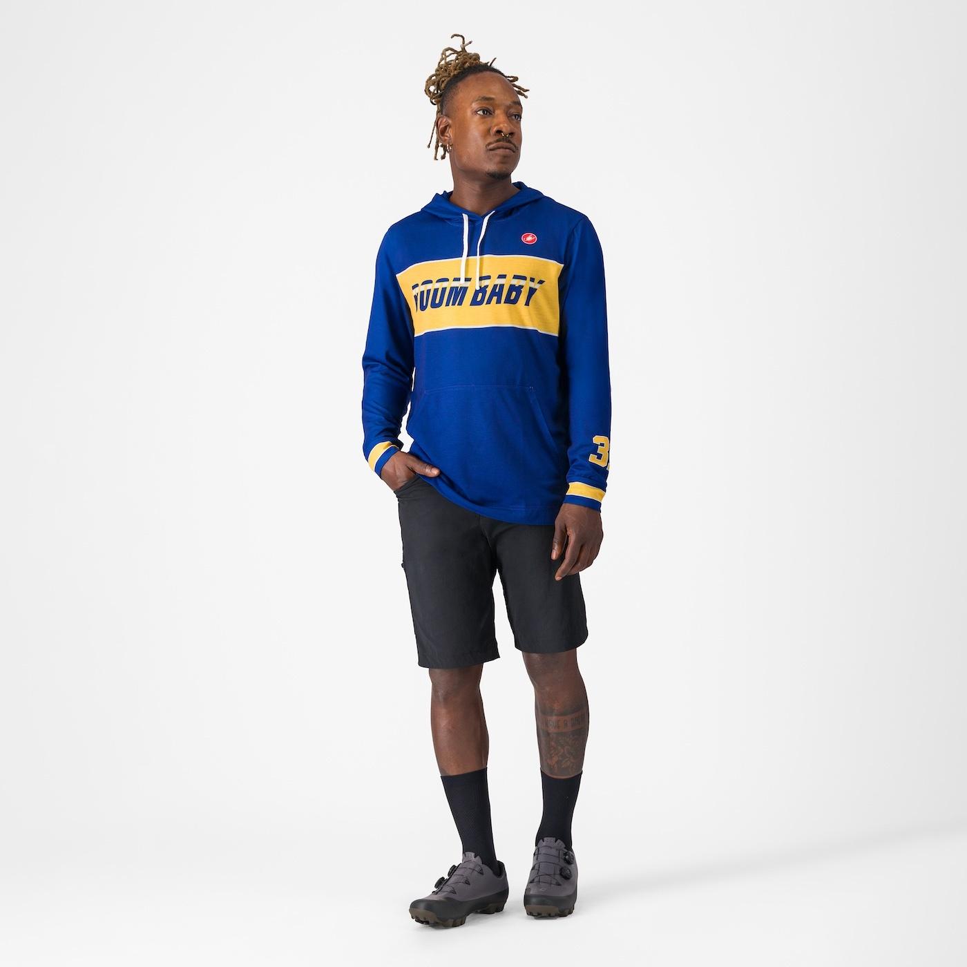 Boombaby 2 adventure hoodie - blue/gold - castelli