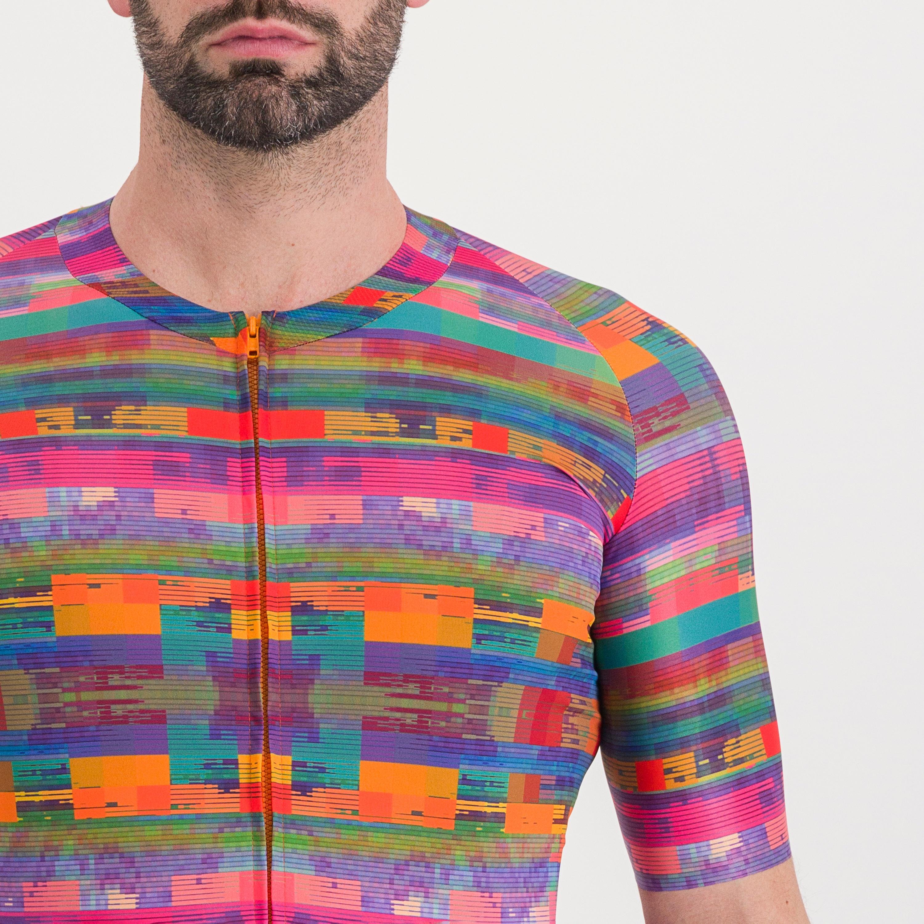 Glitch bomber jersey - multicolor pink - sportful