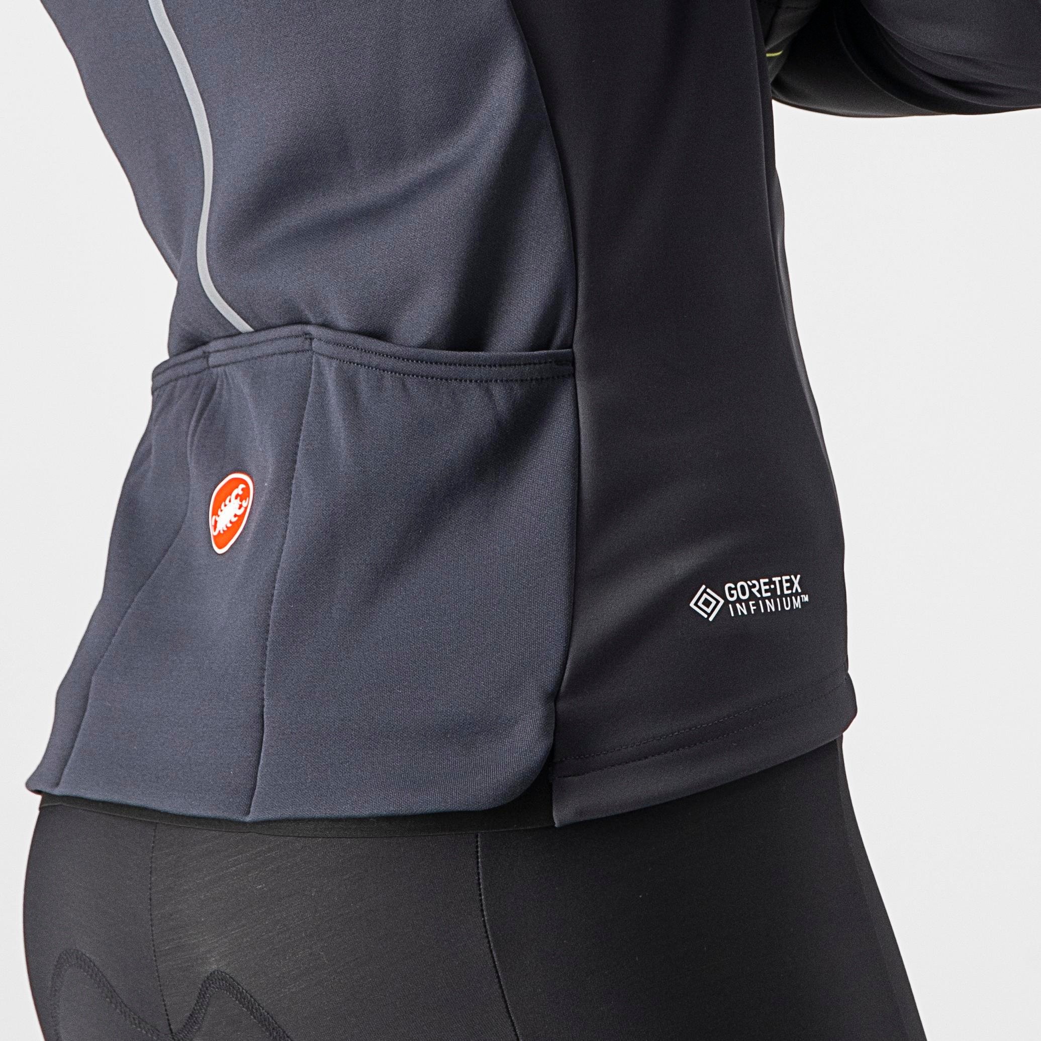 Transition w jacket - dark gray/brilliant yellow - castelli