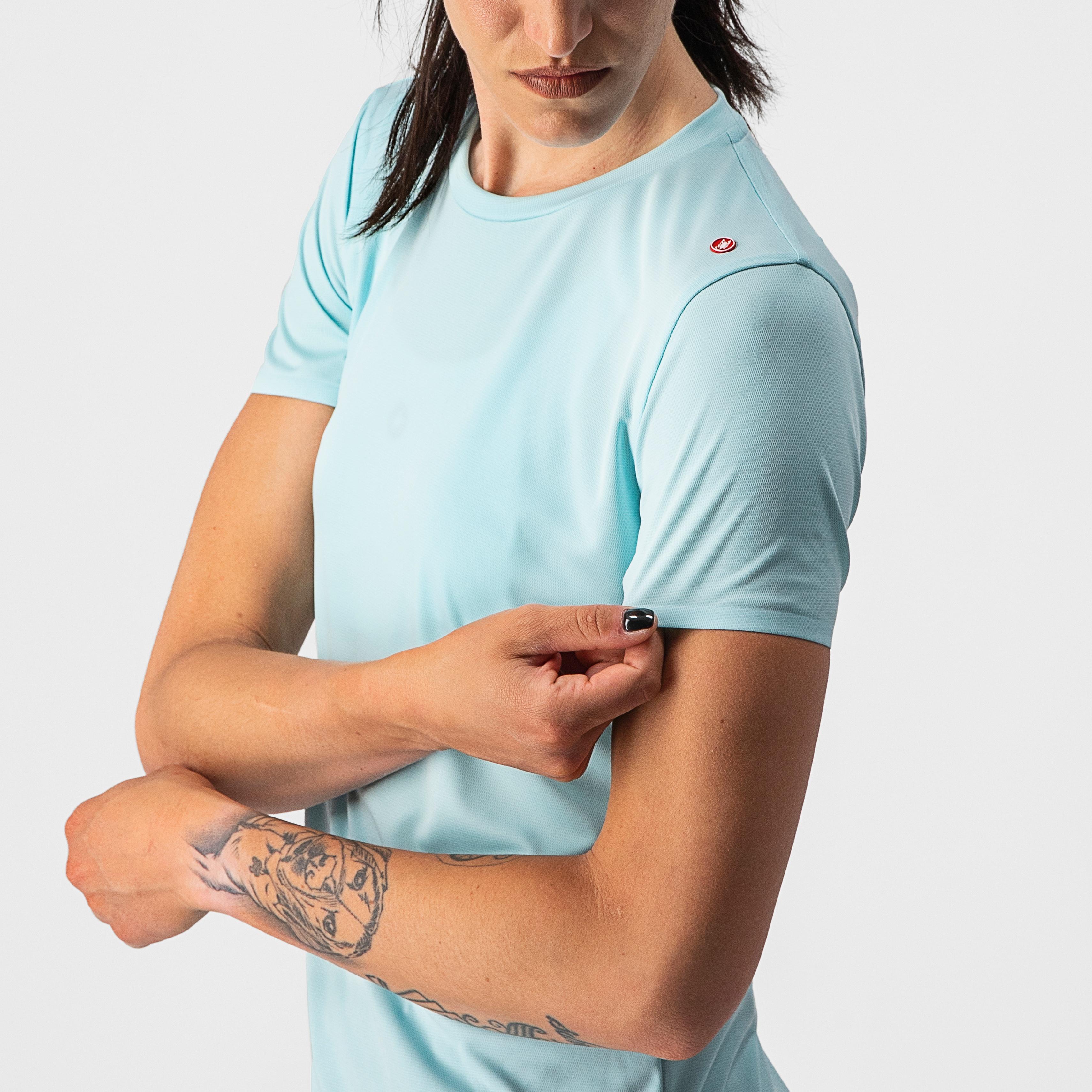 Tech 2 w tee - light acqua - castelli
