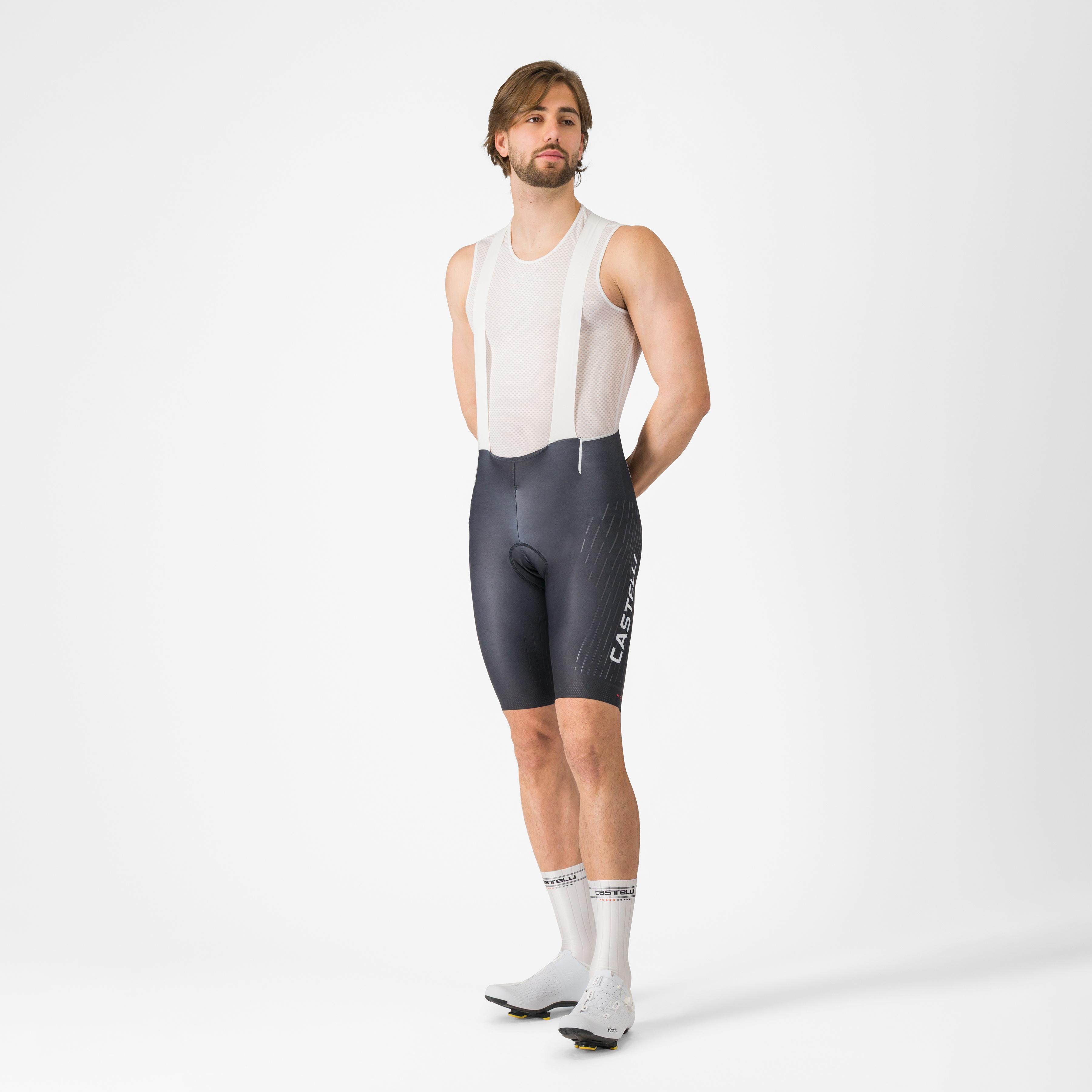 Free aero race s kit bibshort - black/white - castelli