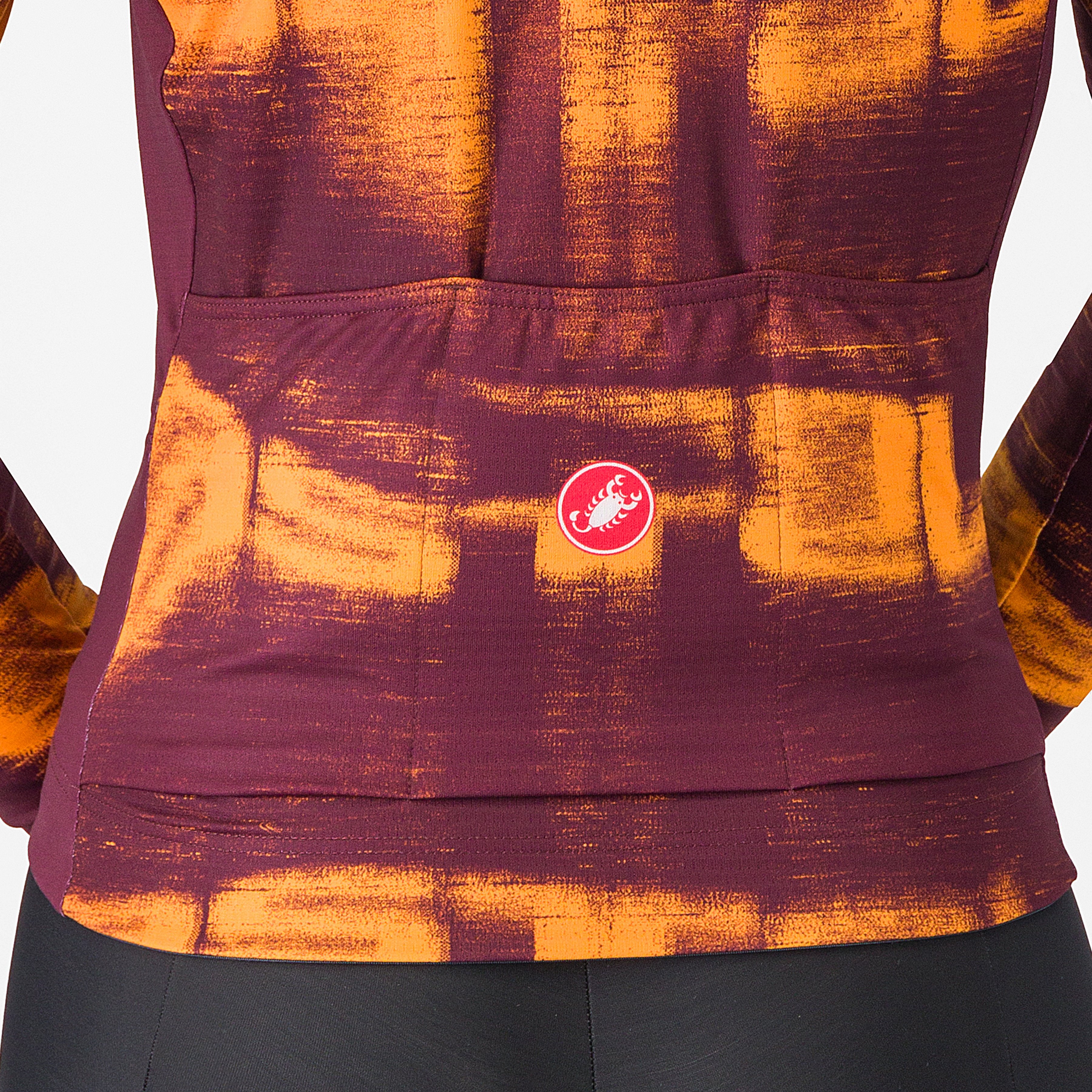Blur thermal jersey - deep bordeaux/vivid orange - castelli