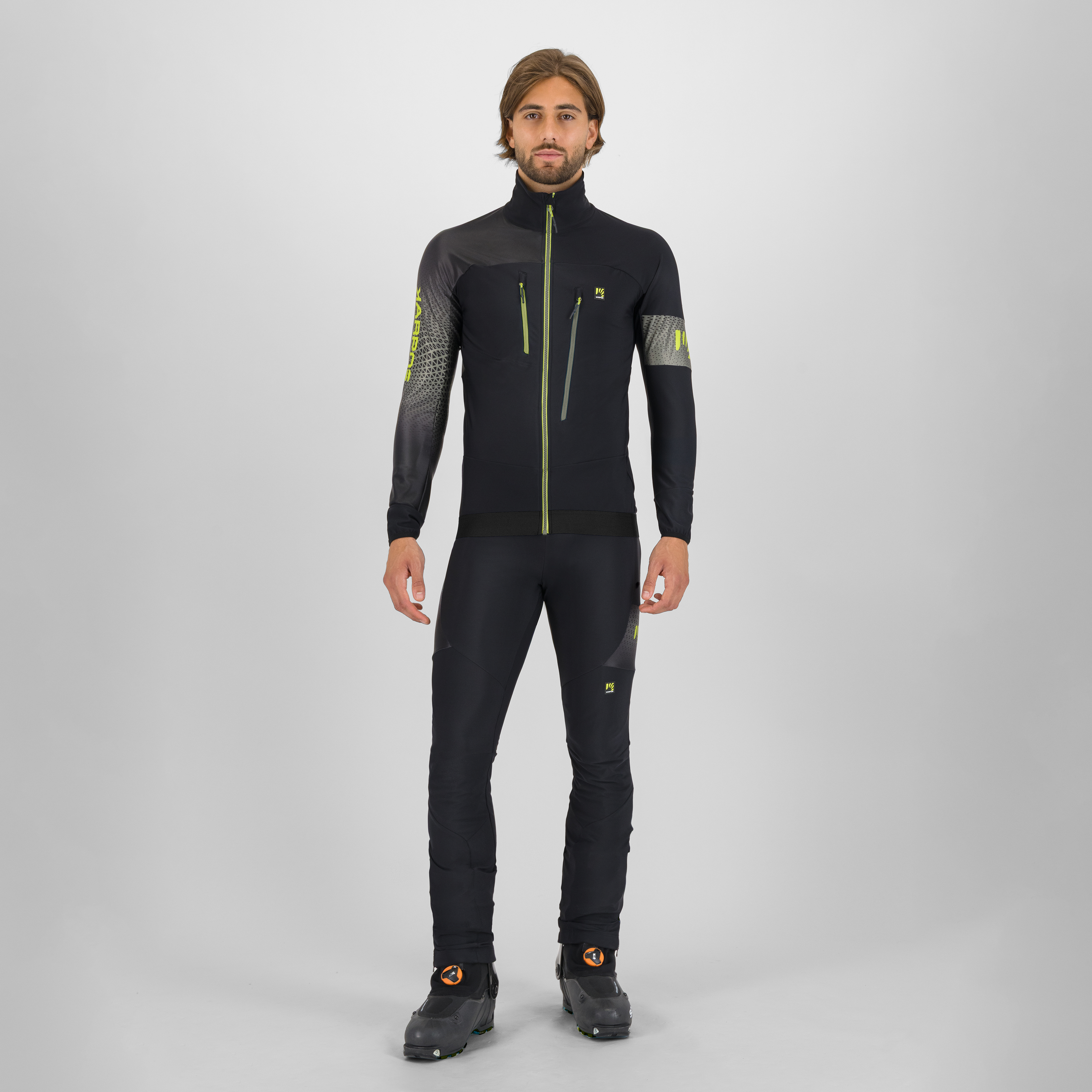 Alagna 2.0 jacket - black/castor/dark citron - karpos