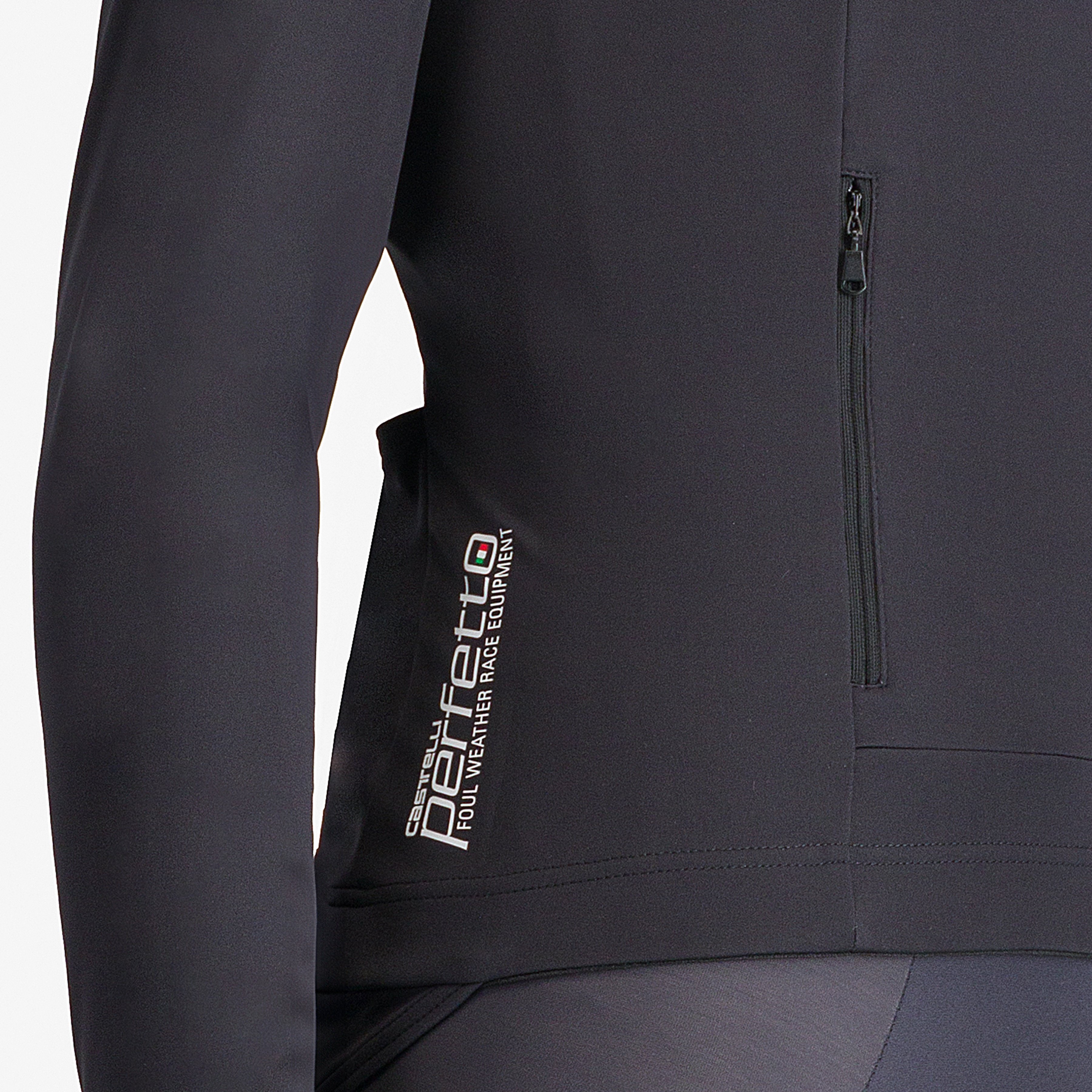 Perfetto ros 3 w jacket - light black/silver reflex - castelli