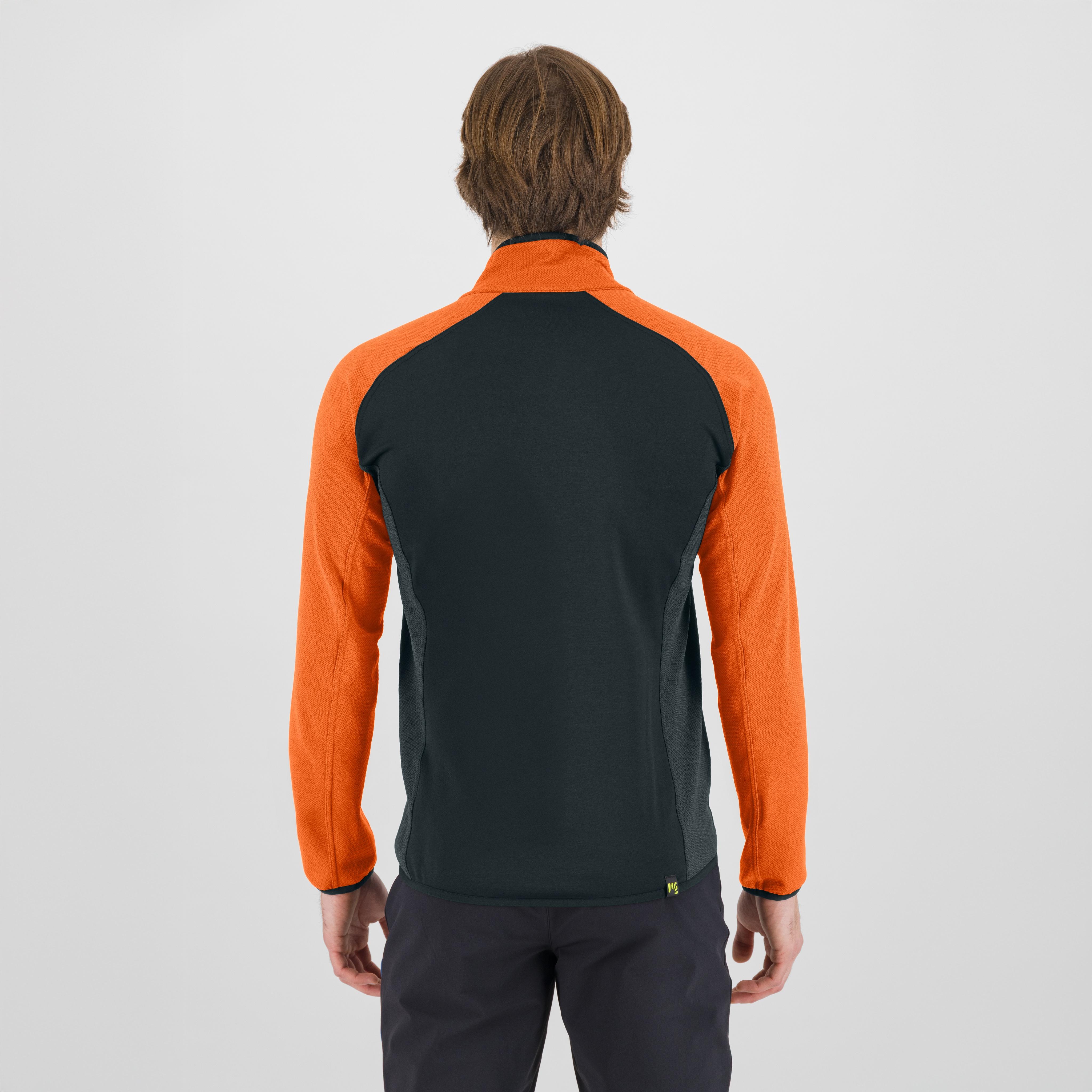 Odle  fleece - woodl.gray/vibr.orange - karpos