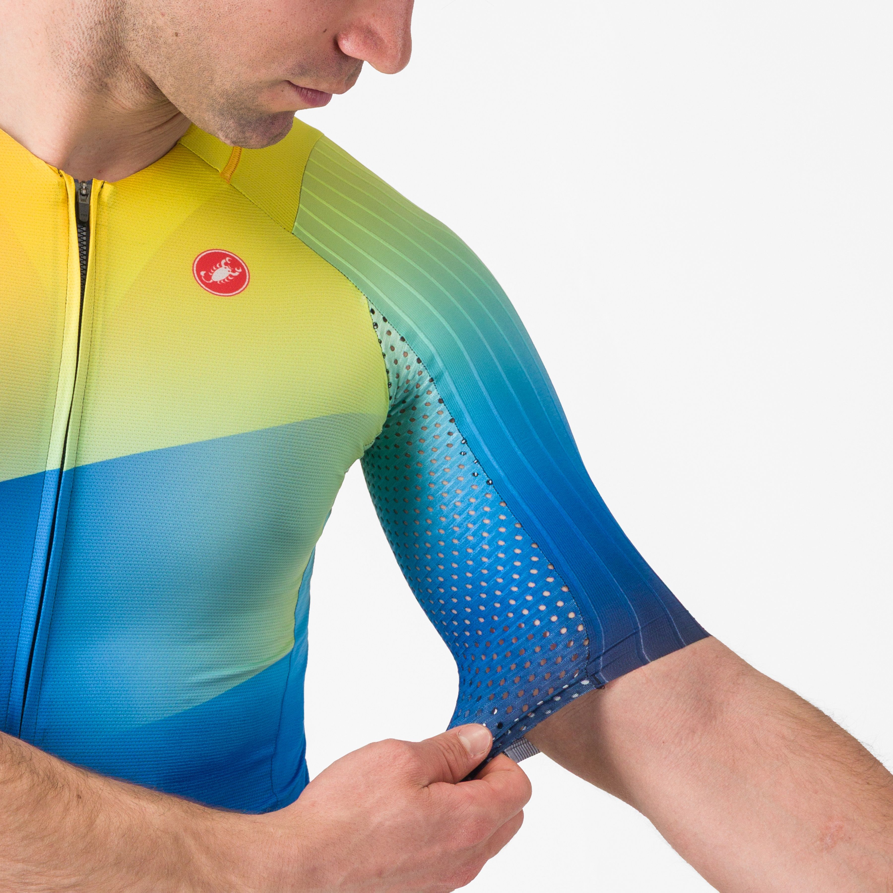 Free speed 3 race top - belgian blue/multicolor vivid - castelli