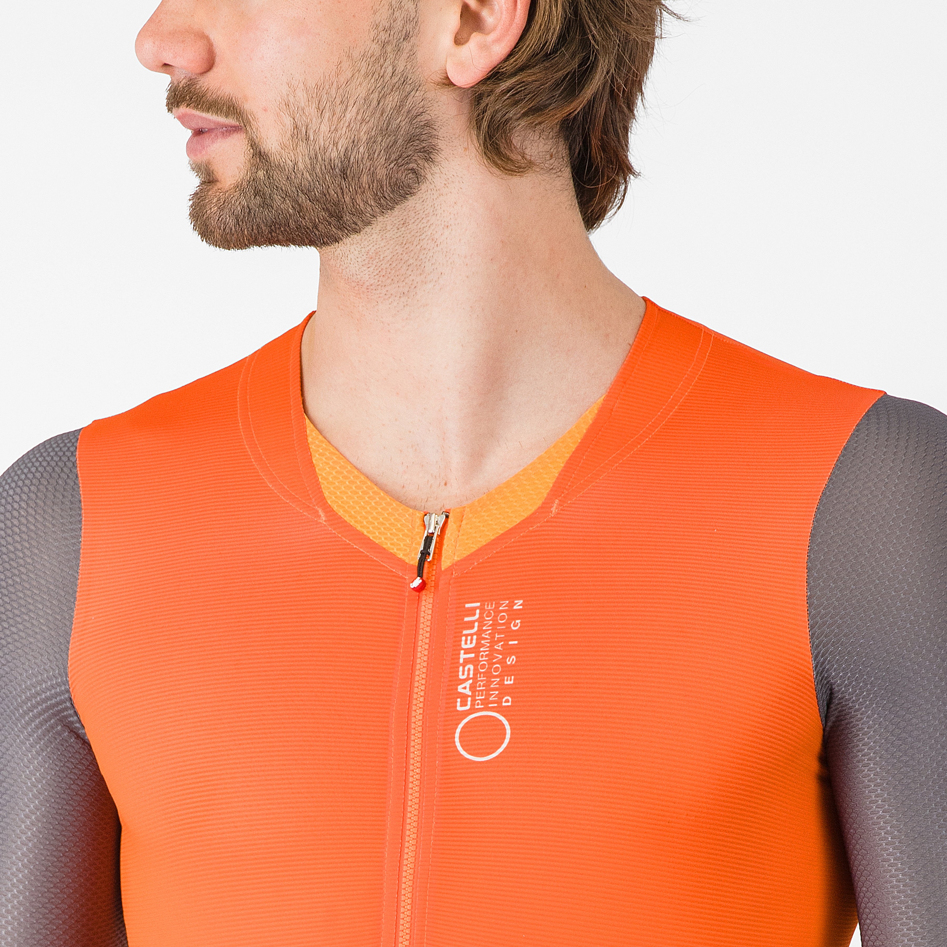 Saturday morning skinsuit - brilliant orange/vivd orange/s - castelli
