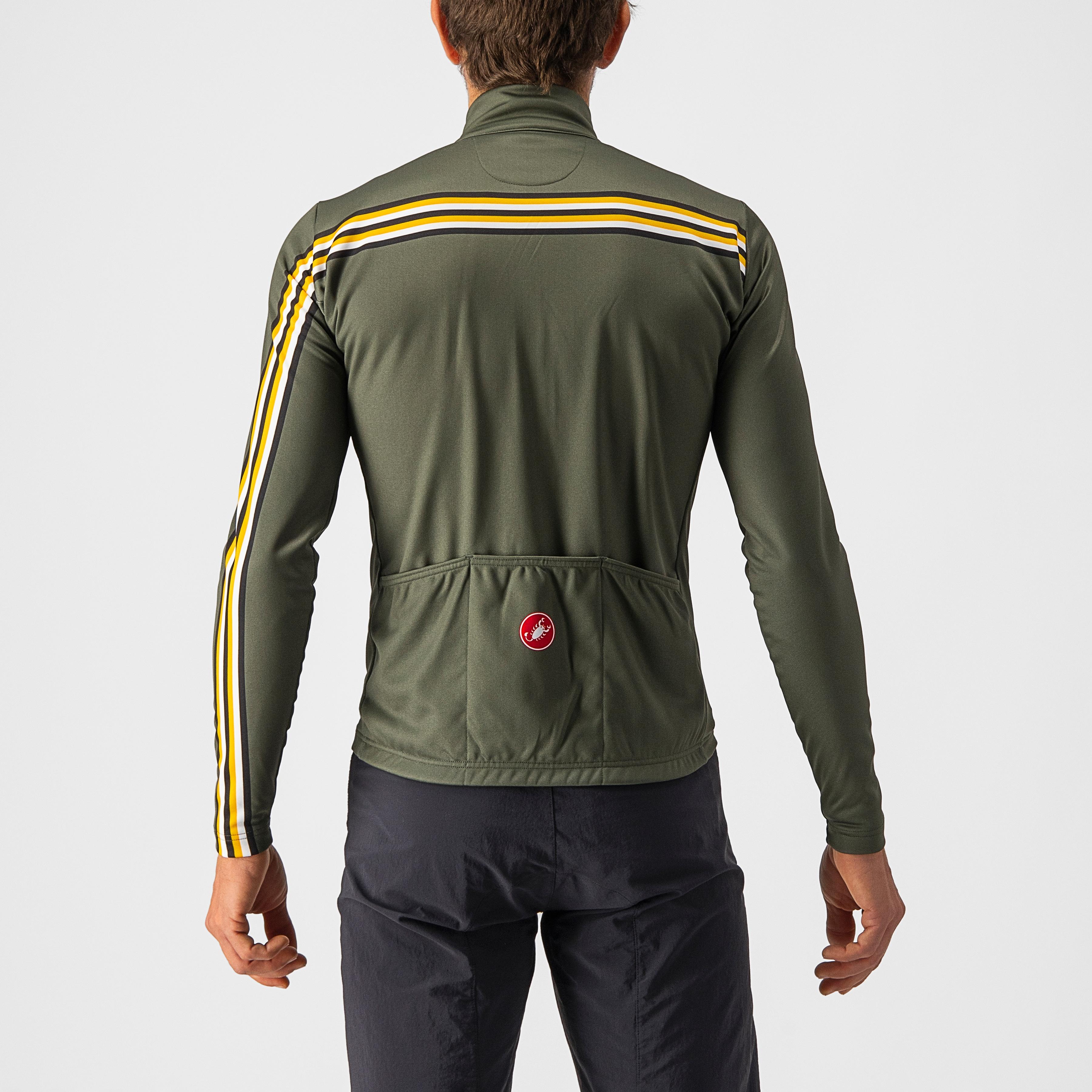 Unlimited thermal jersey - military green/goldenrod - castelli