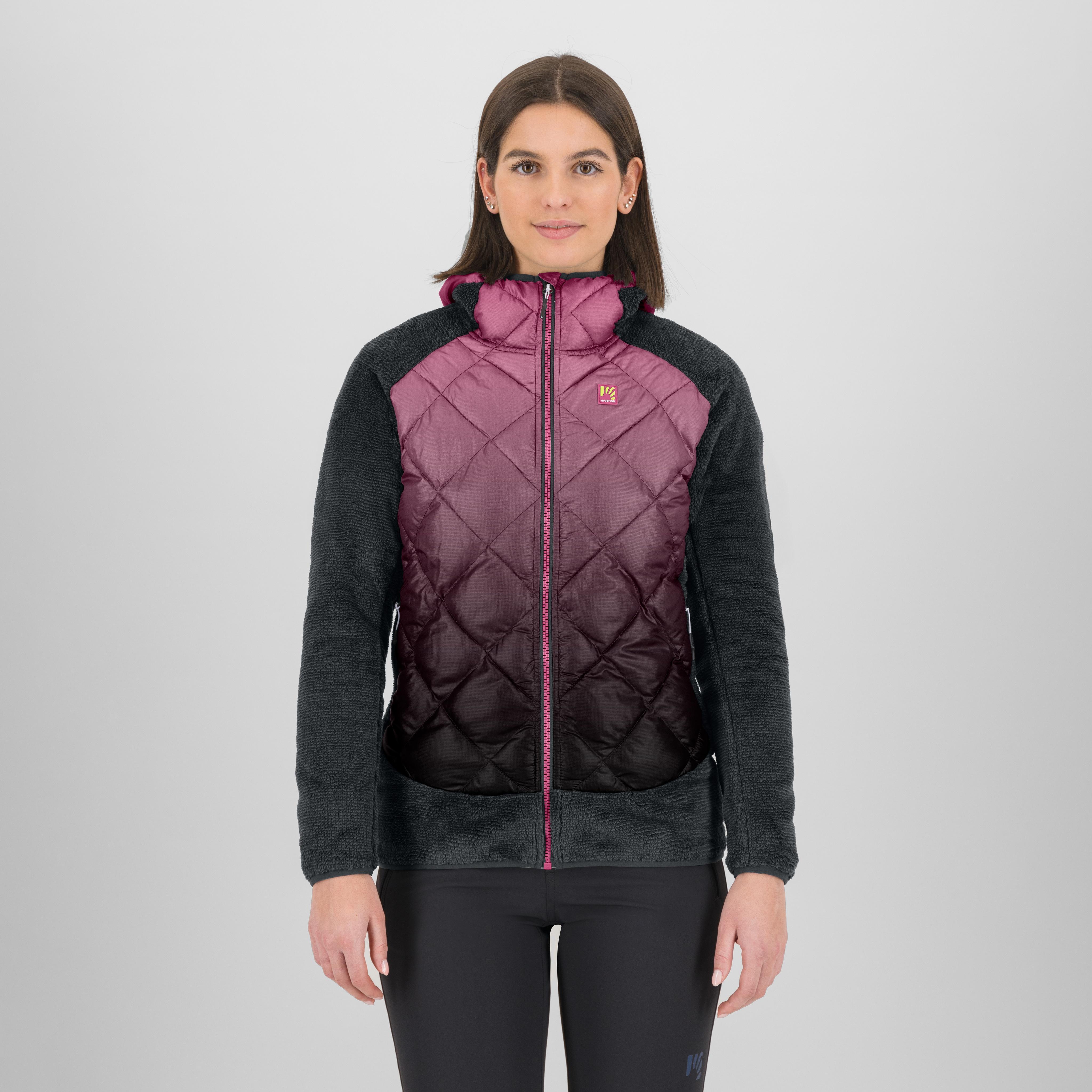 Smart w marmarole jacket - woodl.gray/pink power - karpos