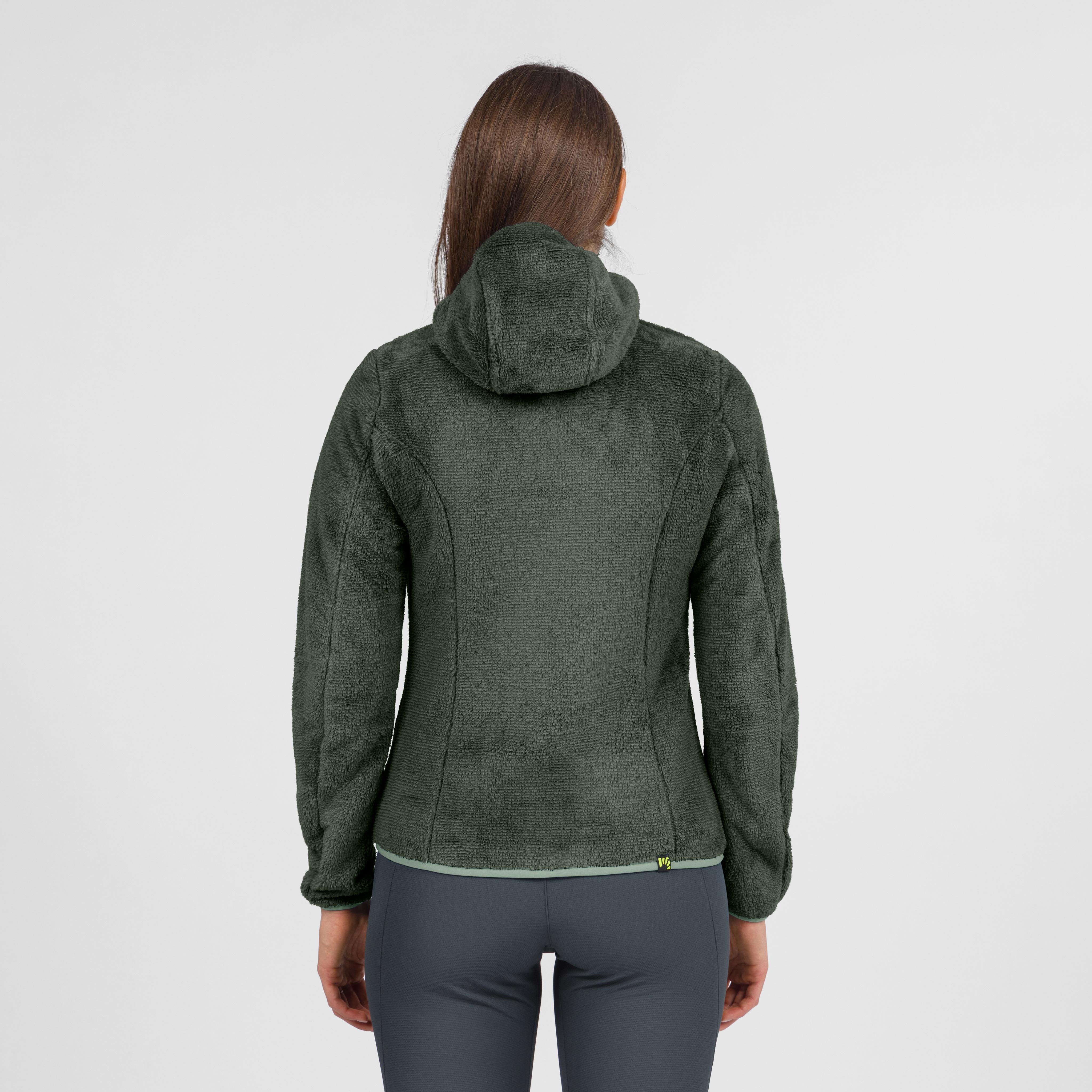 Vertice hoodie w fleece - green bag - karpos
