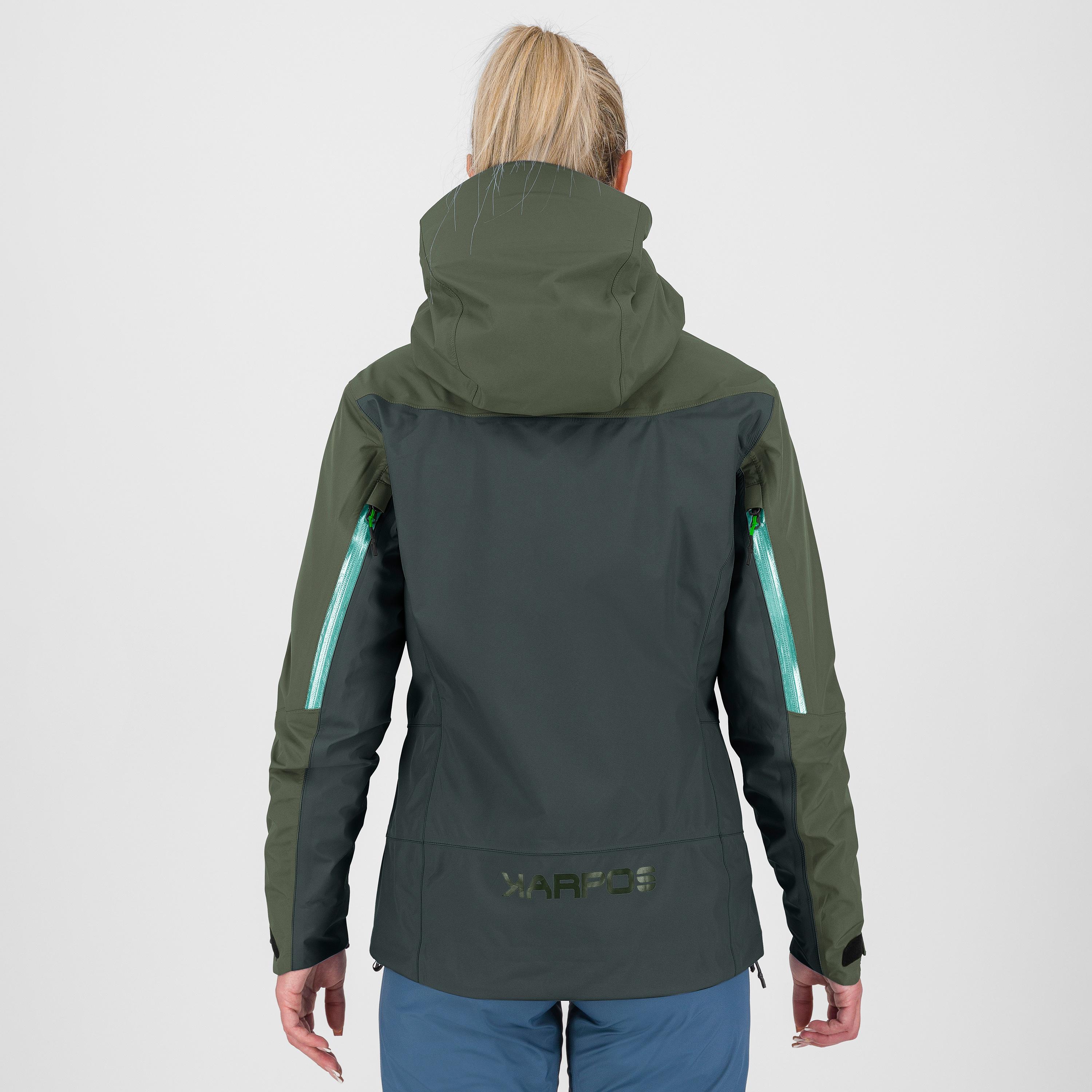 Midi shell w jacket - black sand/thyme - karpos