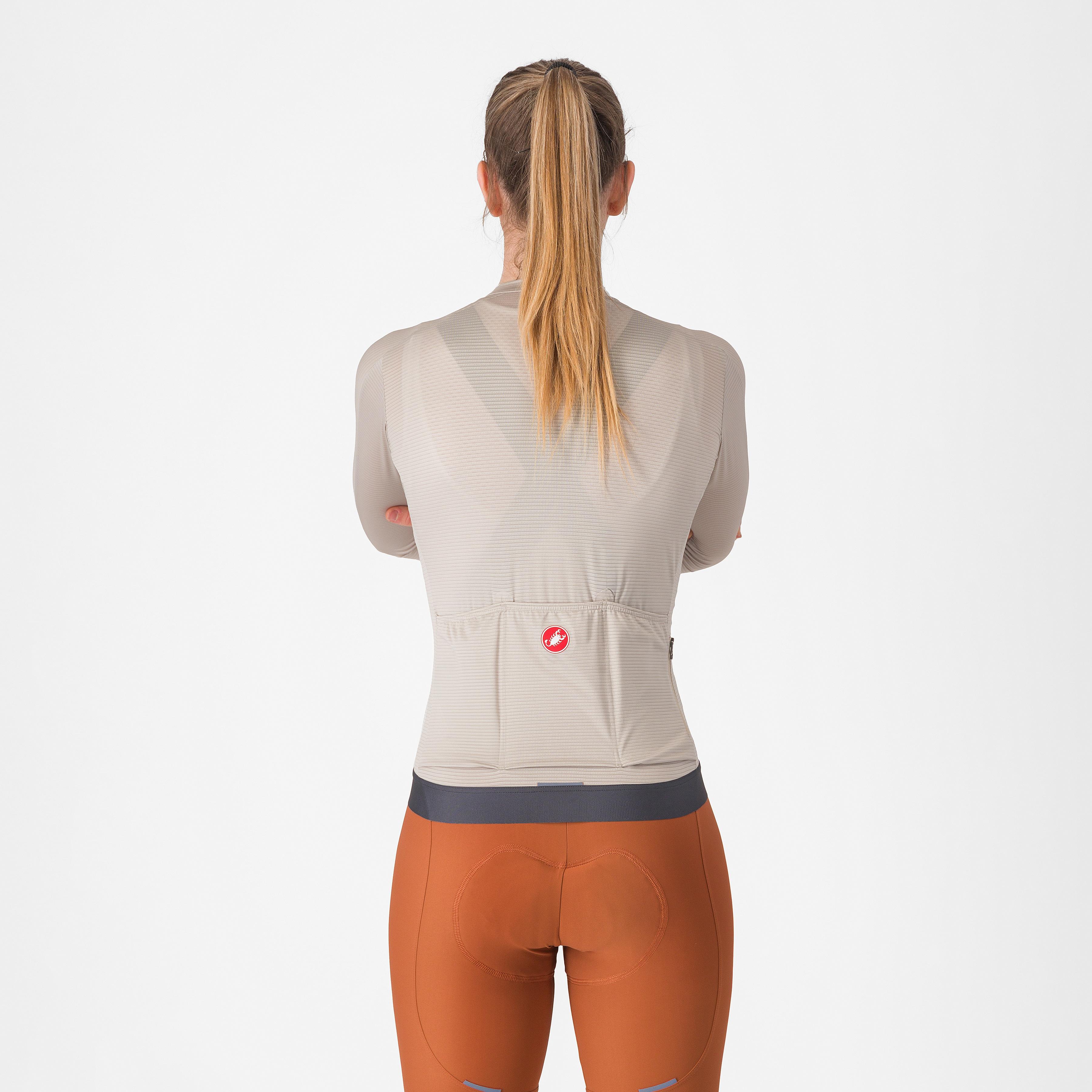 Espresso w long sleeve jersey - silver moon/dark gray - castelli