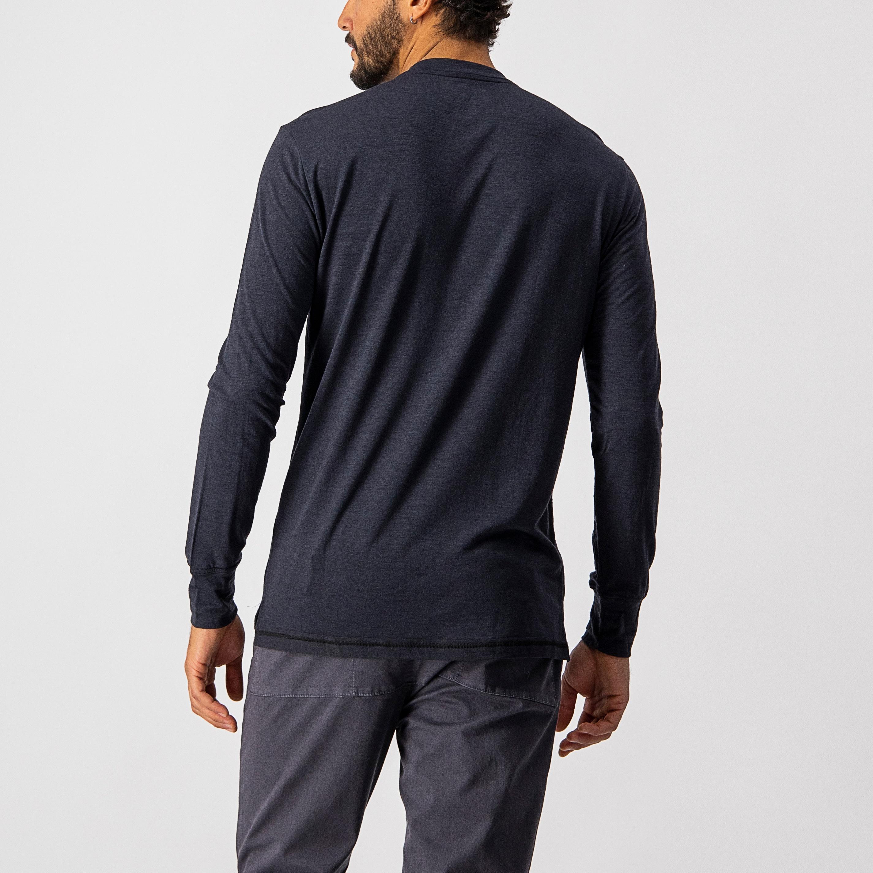 Merino ls tee - light black - castelli