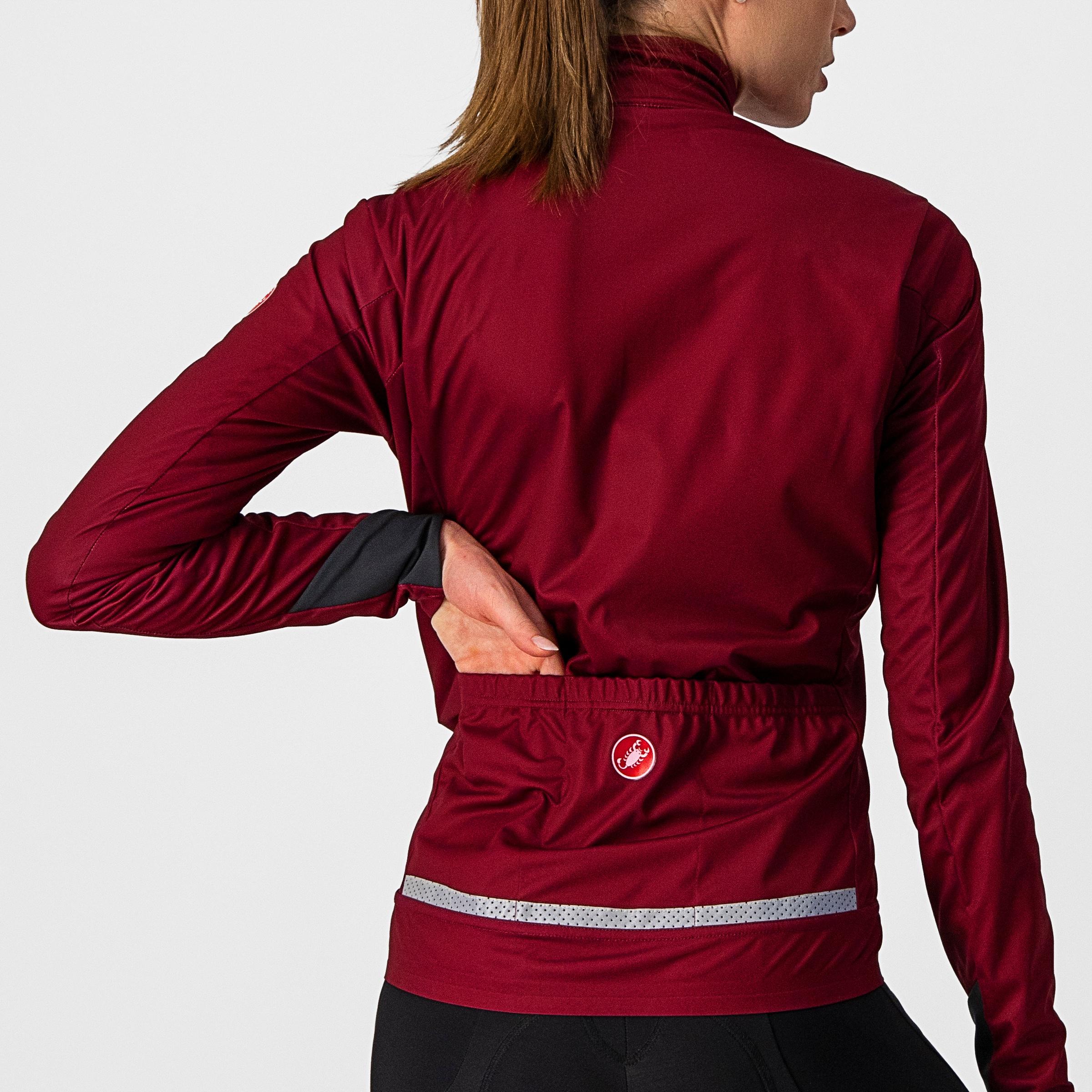 Go w jacket - bordeaux/brilliant pink - castelli