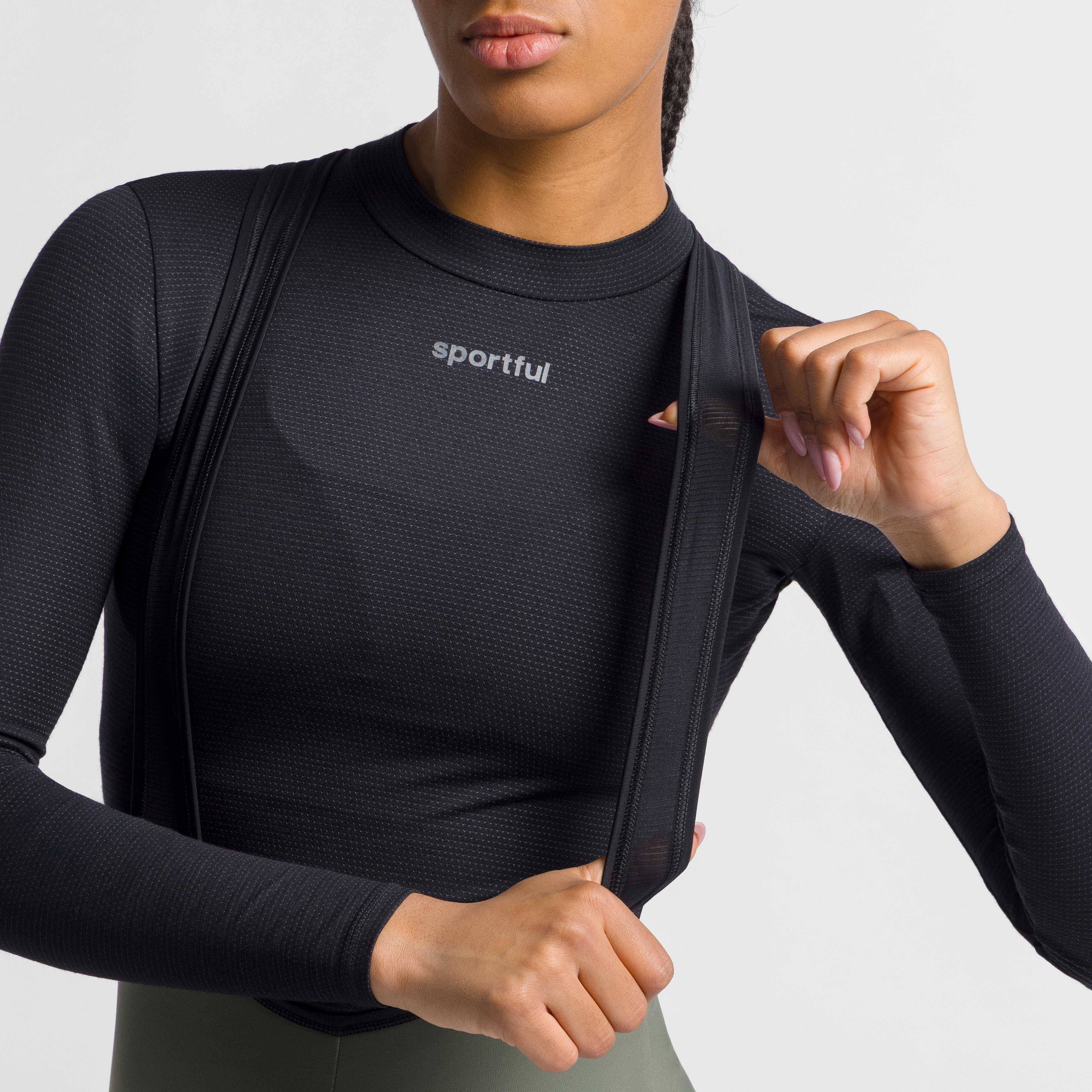 Pulse w bibtight - green thyme - sportful