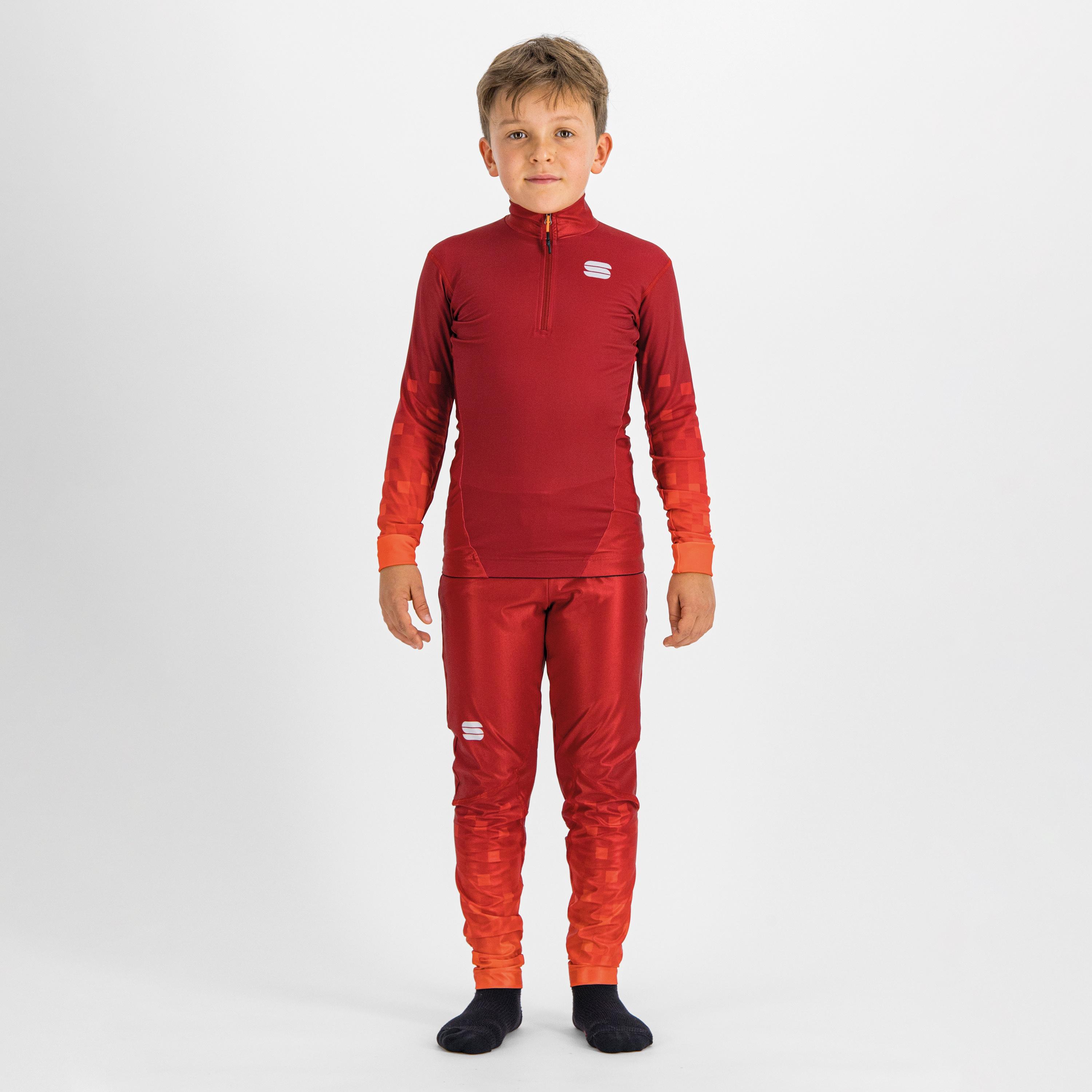 Squadra kid's jersey - red rumba / pompelmo - sportful