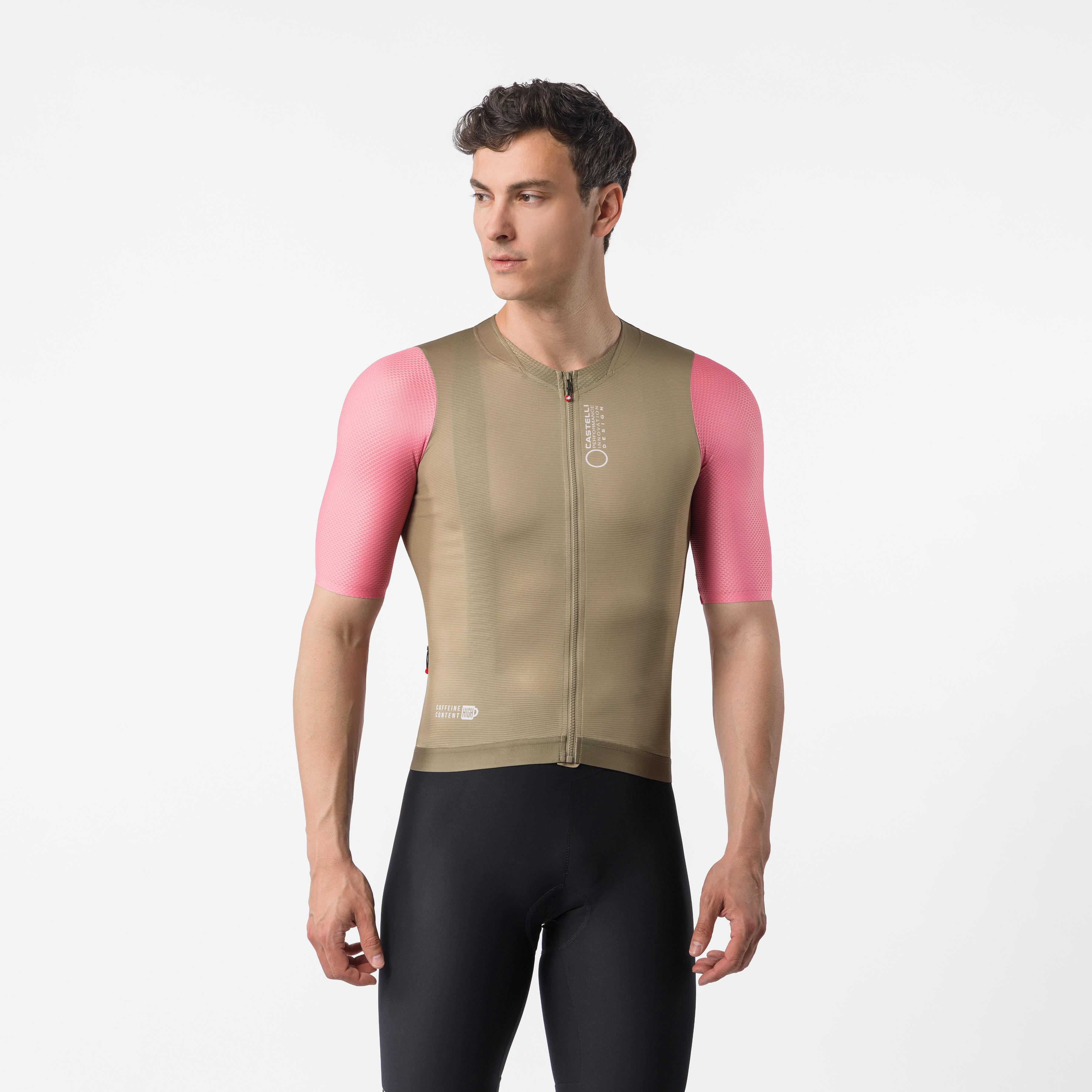 Corretto jersey - elmwood/rosa giro-white - castelli