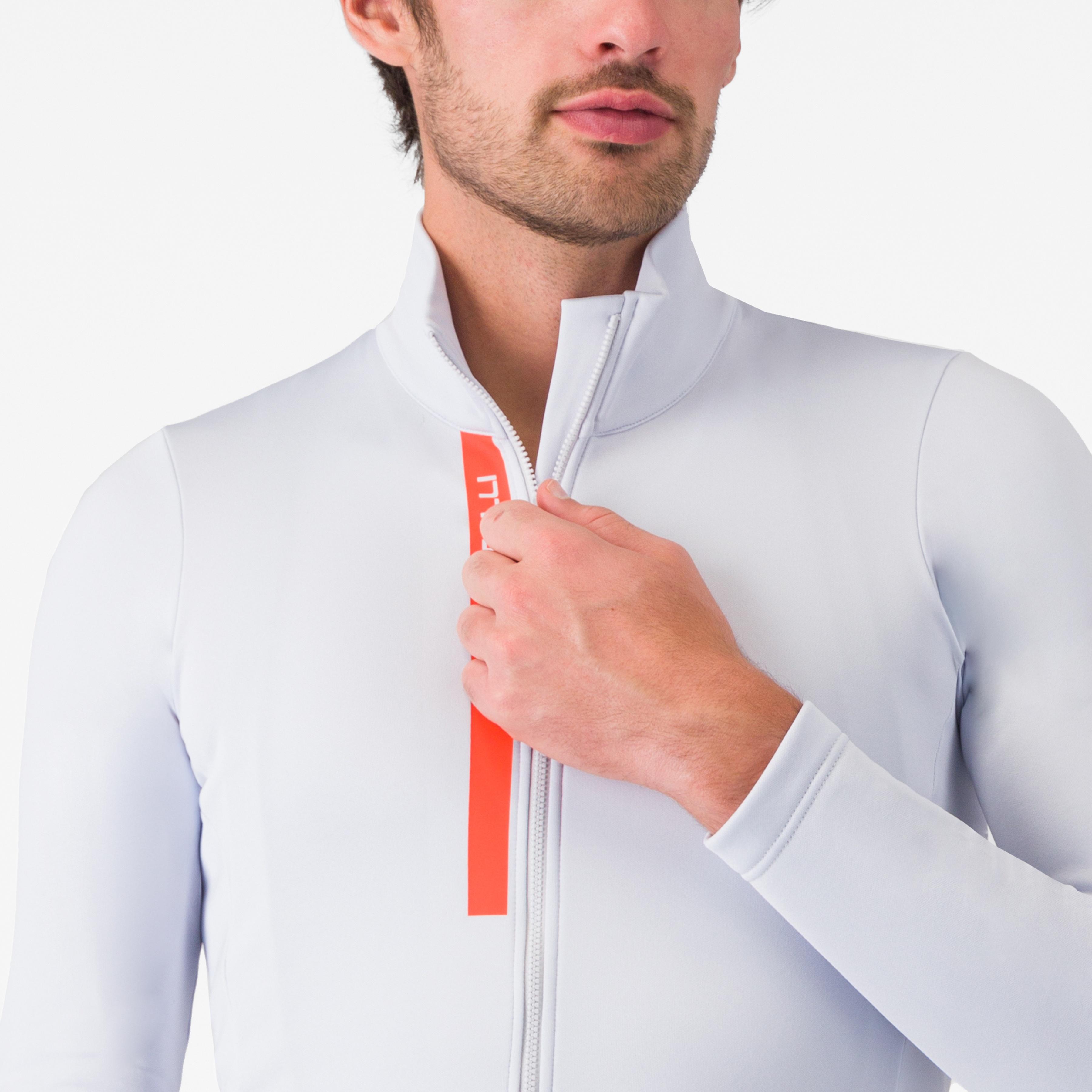 Entrata thermal jersey - silver gray/brilliant orange - castelli