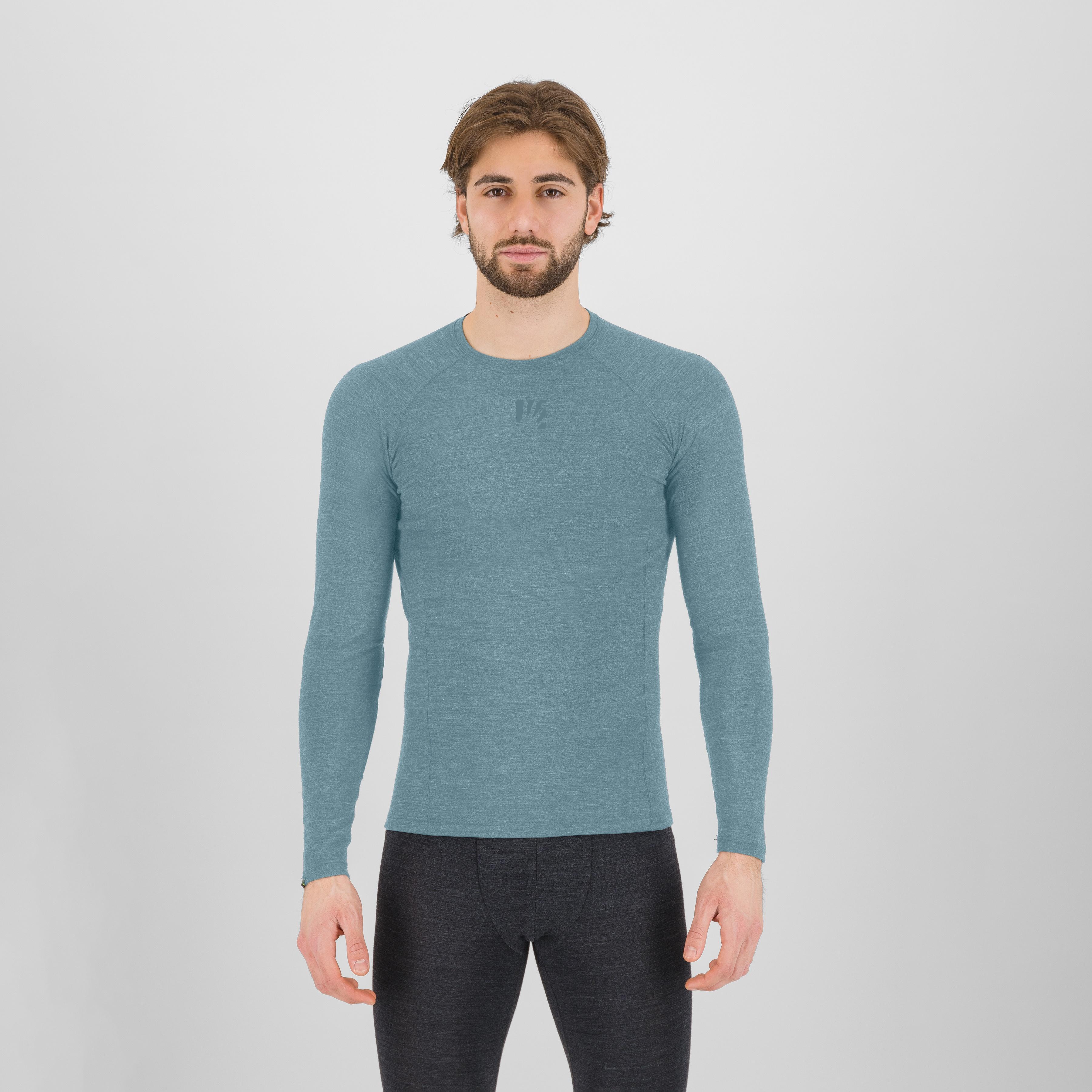 Dinamico merino 180 jersey ls - smoke blue - karpos